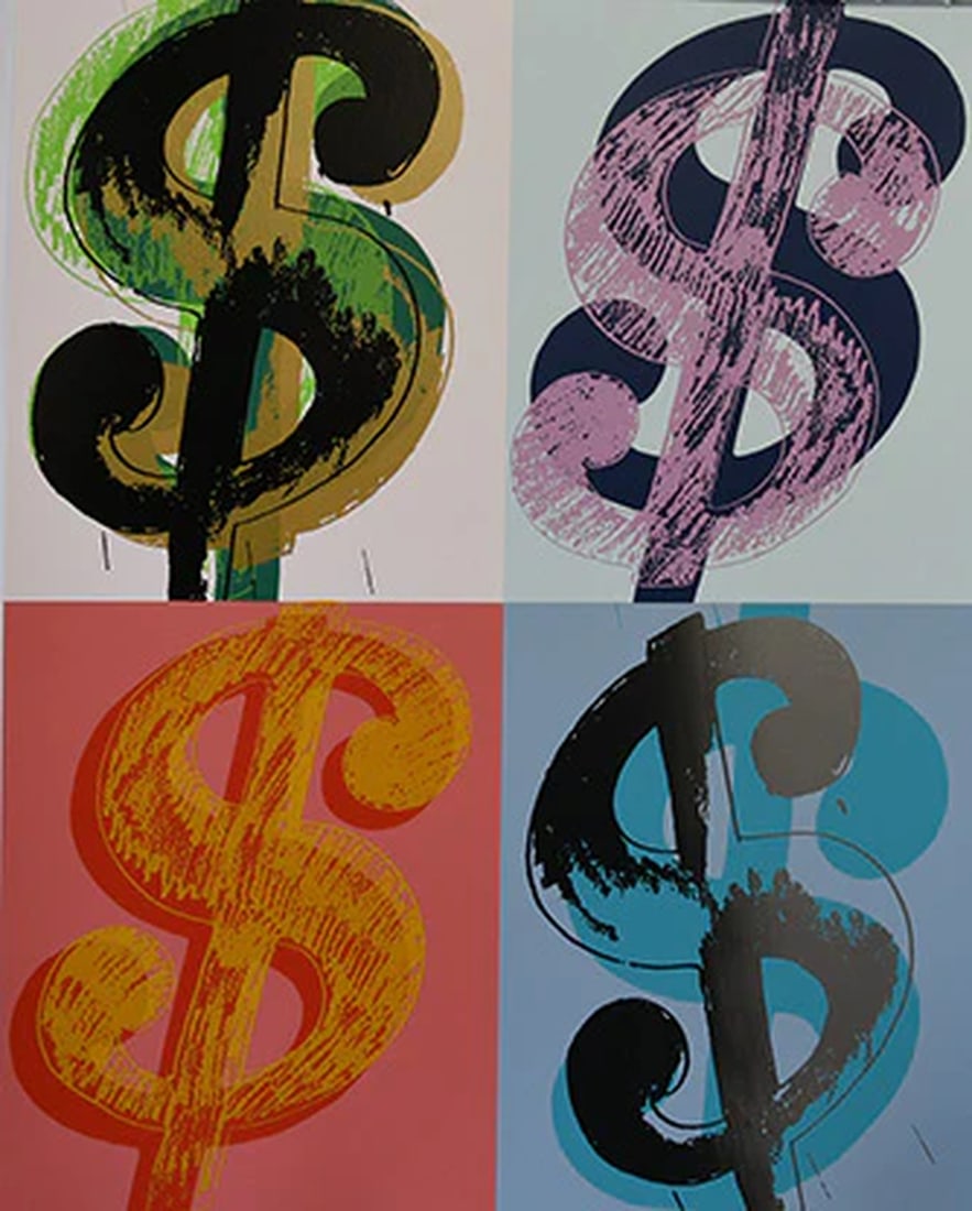 Andy Warhol, Dollar (9) FSIIA 283/284, Each Print is Unique, 1982 (1 of 1)