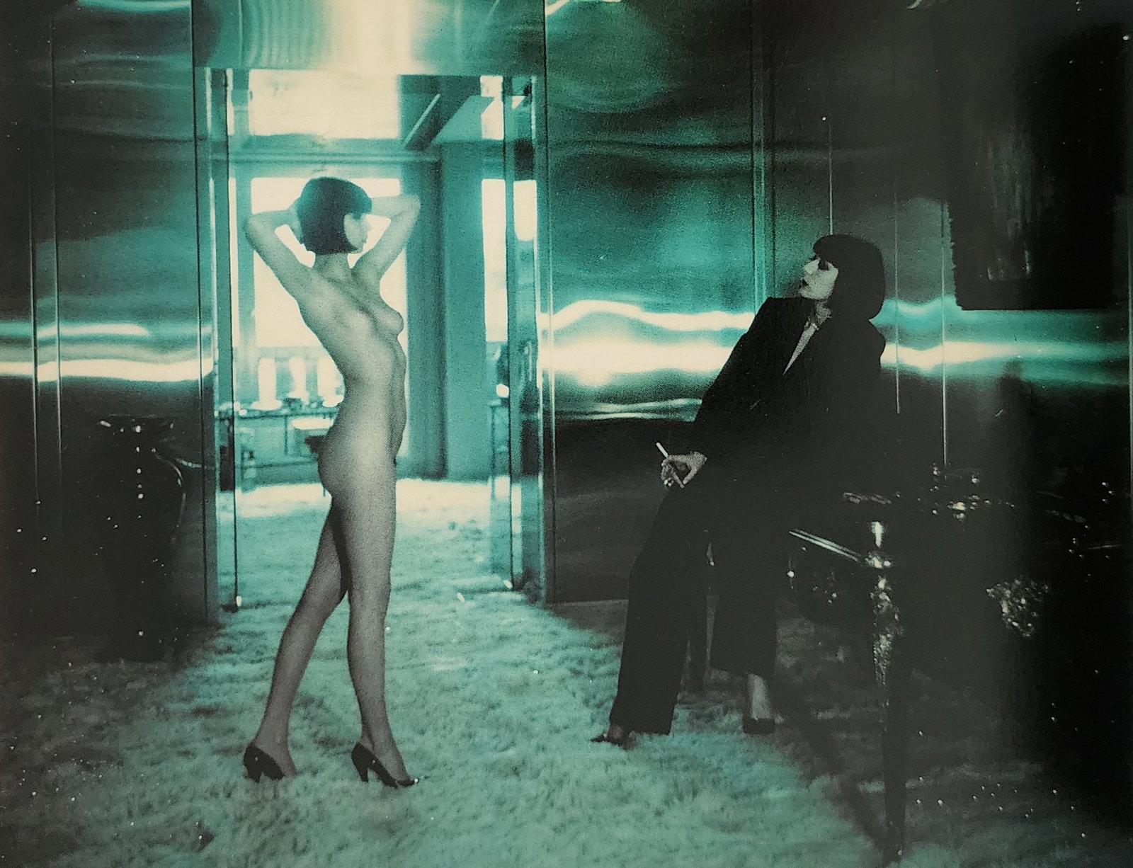 Helmut Newton 'Woman 1995': Photographer: Helmut Newton Title/Subject: Woman Date Of Negative: 1971 - 1991 Type Of Print: Authentic Sheet Fed Photogravure/Heliogravure. Date Of Print: 1995 Paper: Medium weight, satin/matte finis