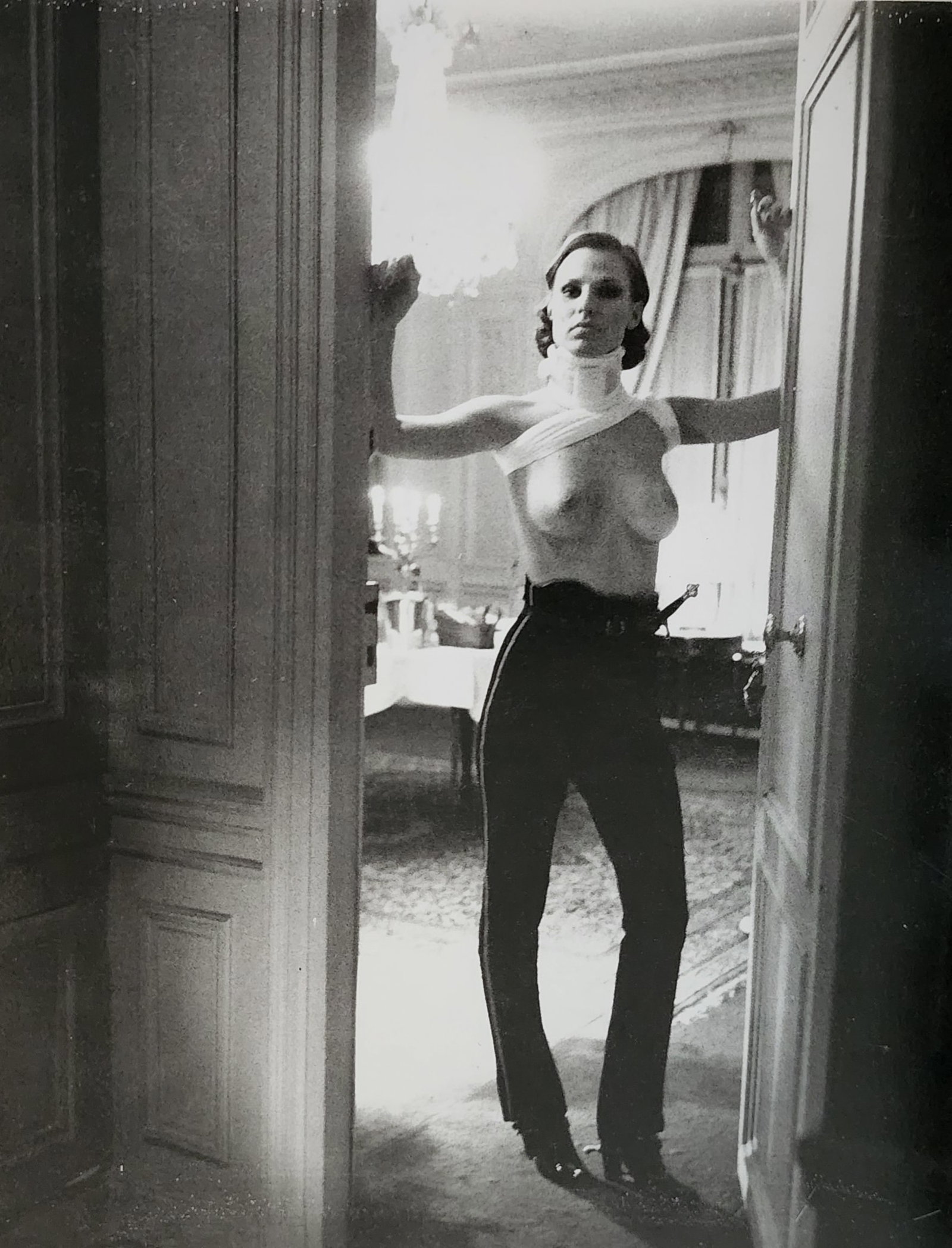Helmut Newton 'Woman 1995': Photographer: Helmut Newton Title/Subject: Woman Date Of Negative: 1971 - 1991 Type Of Print: Authentic Sheet Fed Photogravure/Heliogravure. Date Of Print: 1995 Paper: Medium weight, satin/matte finis