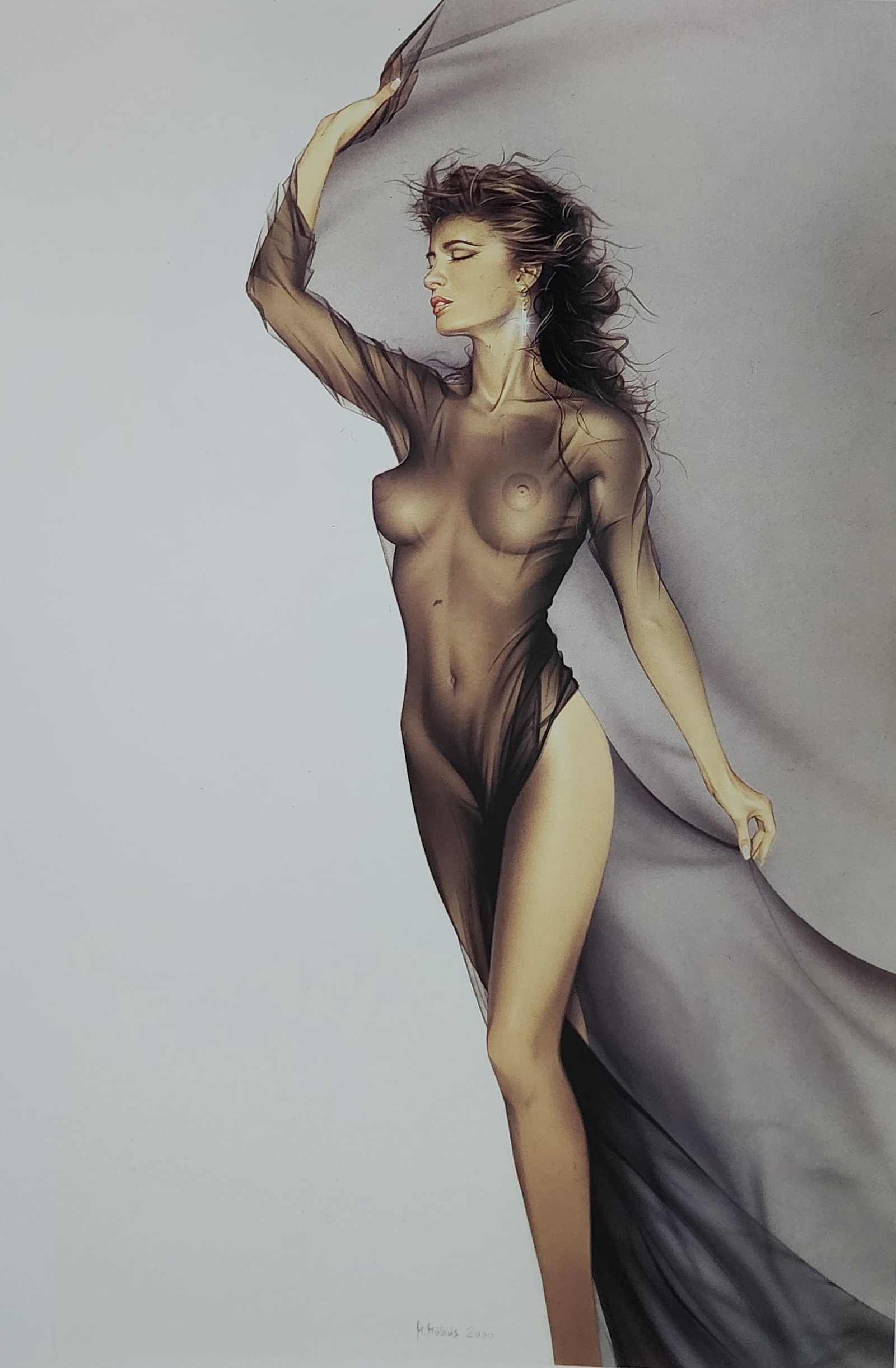 Michael Mobius, Sheer Desire - 2002: Atist/Photographer: Michael Mobius Title/Subject: Sheer Desire Type Of Print: Authentic Sheet Fed Photogravure/Heliogravure. Date Of Print: 2002 Paper: Medium weight, satin/matte finish. Print Origin: