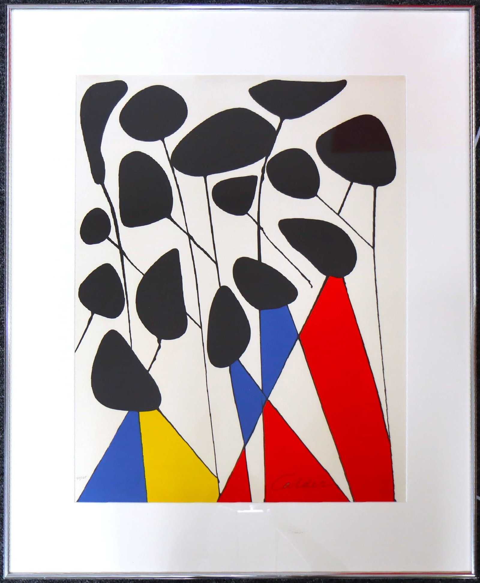 Alexander Calder, Untitled / Les Fleurs II, Signed Limited Edition Framed Lithograph, 1972 (1 of 5)