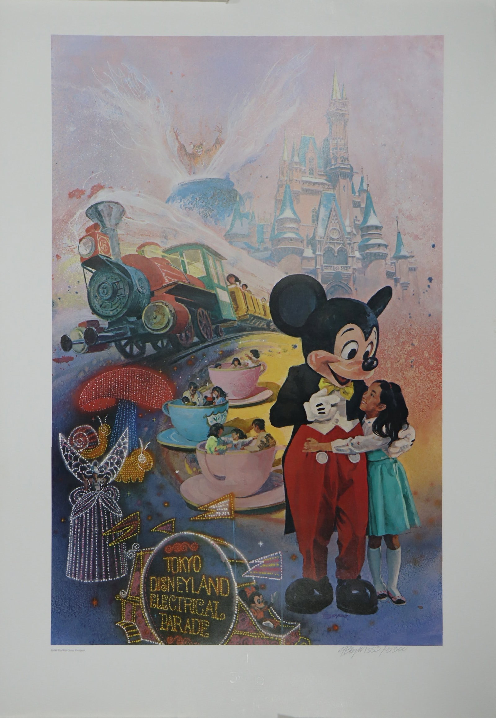 Charles Boyer, Tokyo Disneyland 5th Anniversary, Signed Limited Edition Lithograph, 1988 (1 of 5)