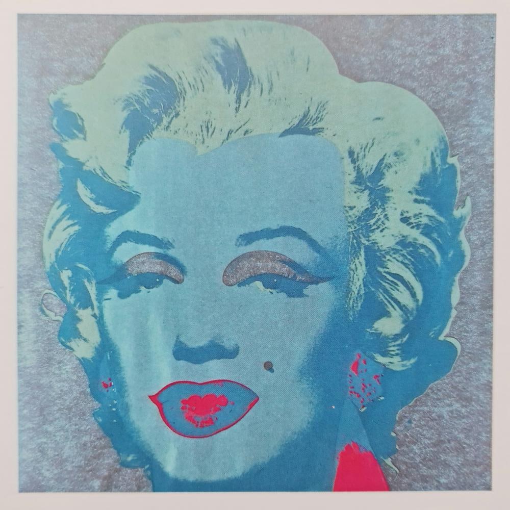 Andy Warhol, Foundation Invation, 1993 - Turquoise: Artist: Andy Warhol Title: Marilyn Monroe, 1967 Type- Foundation Invitation Card Year of production: 1993 Dimensions: 7" x 5" inch. First Edition Publisher: te Neues Publishing Company, New York and