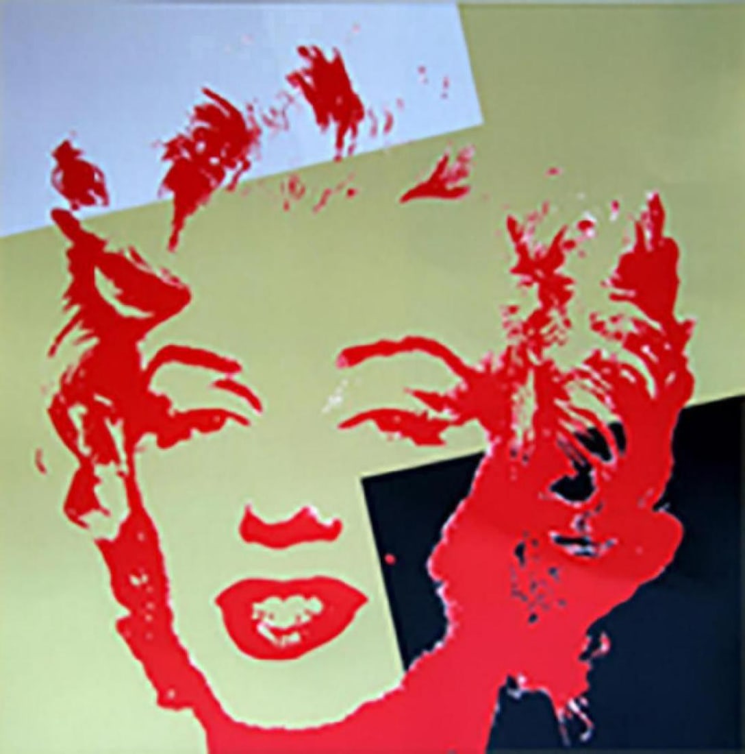 Andy Warhol, Golden Marilyn 11.44 Sunday B Morning: Golden Marilyn Monroe Serigraph By Andy Warhol Sunday B Morning. From An Edition Of 2000. This Is A Sunday B. Mornings Editions Serigraph That Is Stamped On The Verso In Blue Ink Published By Sunday B