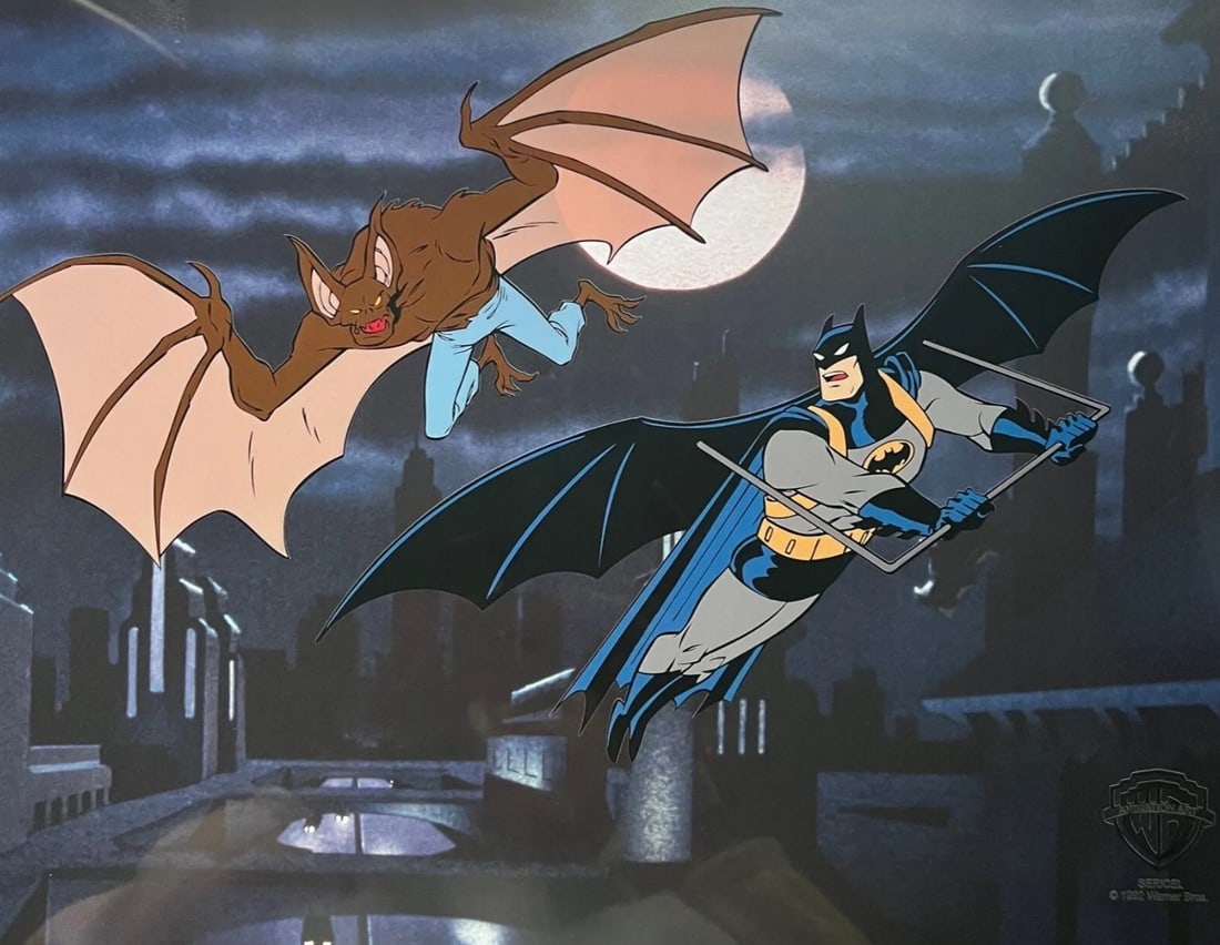 Warner Bros, 'Batman Vs Man-Bat', Limited Edition Animation Cel (1 of 1)