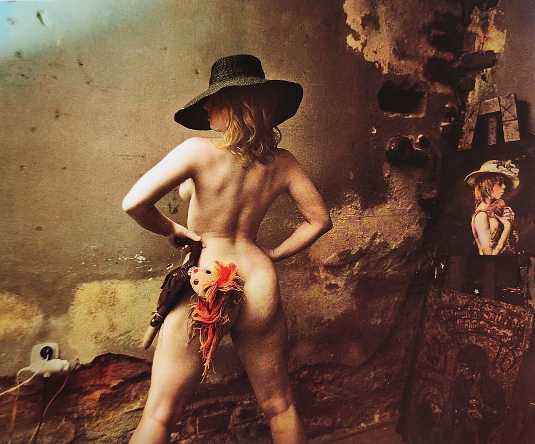 Jan Saudek, Erotic nude - 1998: Photographer: Jan Saudek is an art photographer and painter. Saudek's art work represents a unique technique combining photography and painting. In his country of origin, Czechoslovakia, Saudek was co