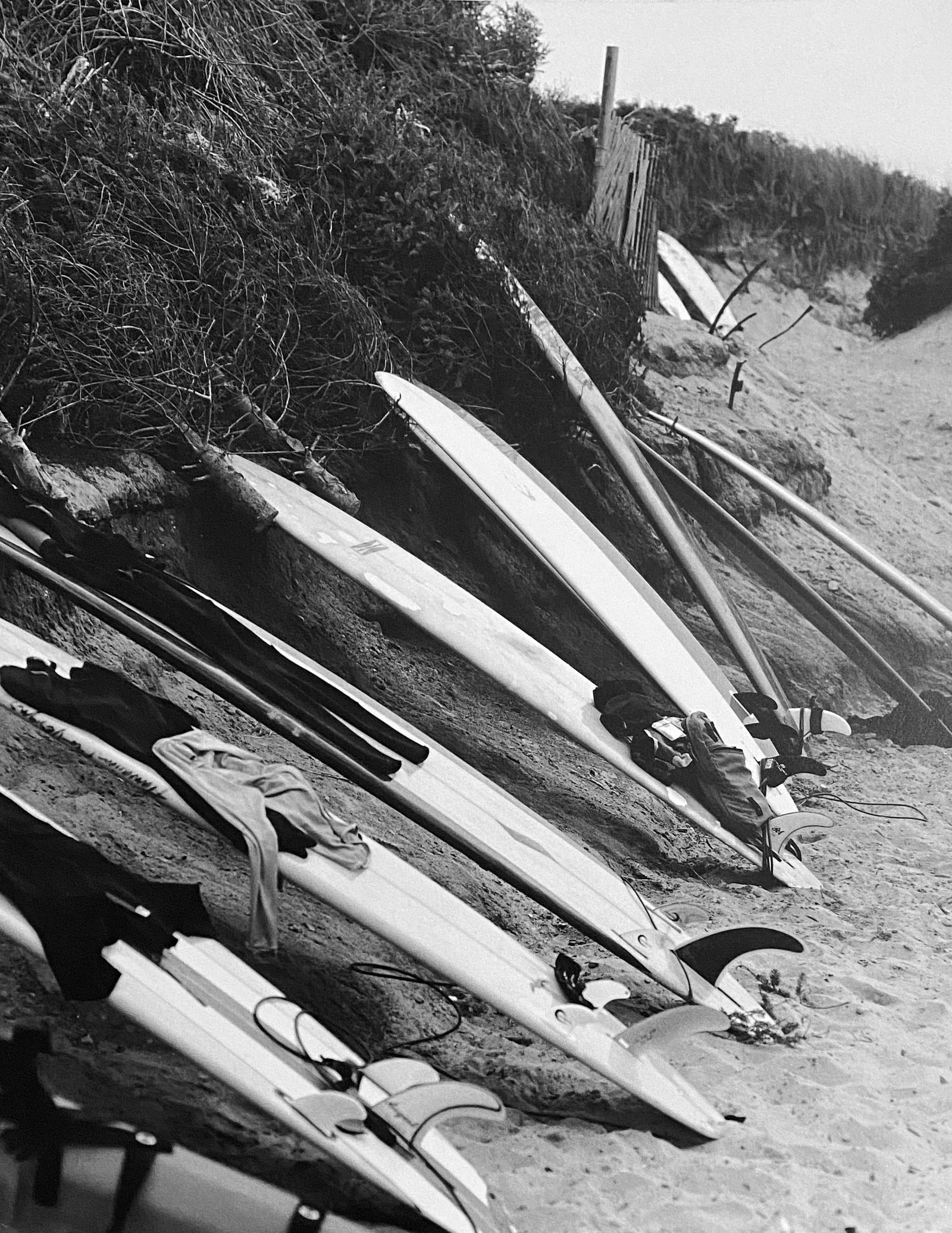 Michael Dweck, Boards, Ditch Plains: Photographer: Michael Dweck is an American visual artist and filmmaker. Best known for his narrative photography, Dweck's work "explores ongoing struggles between identity and adaptation in endangered