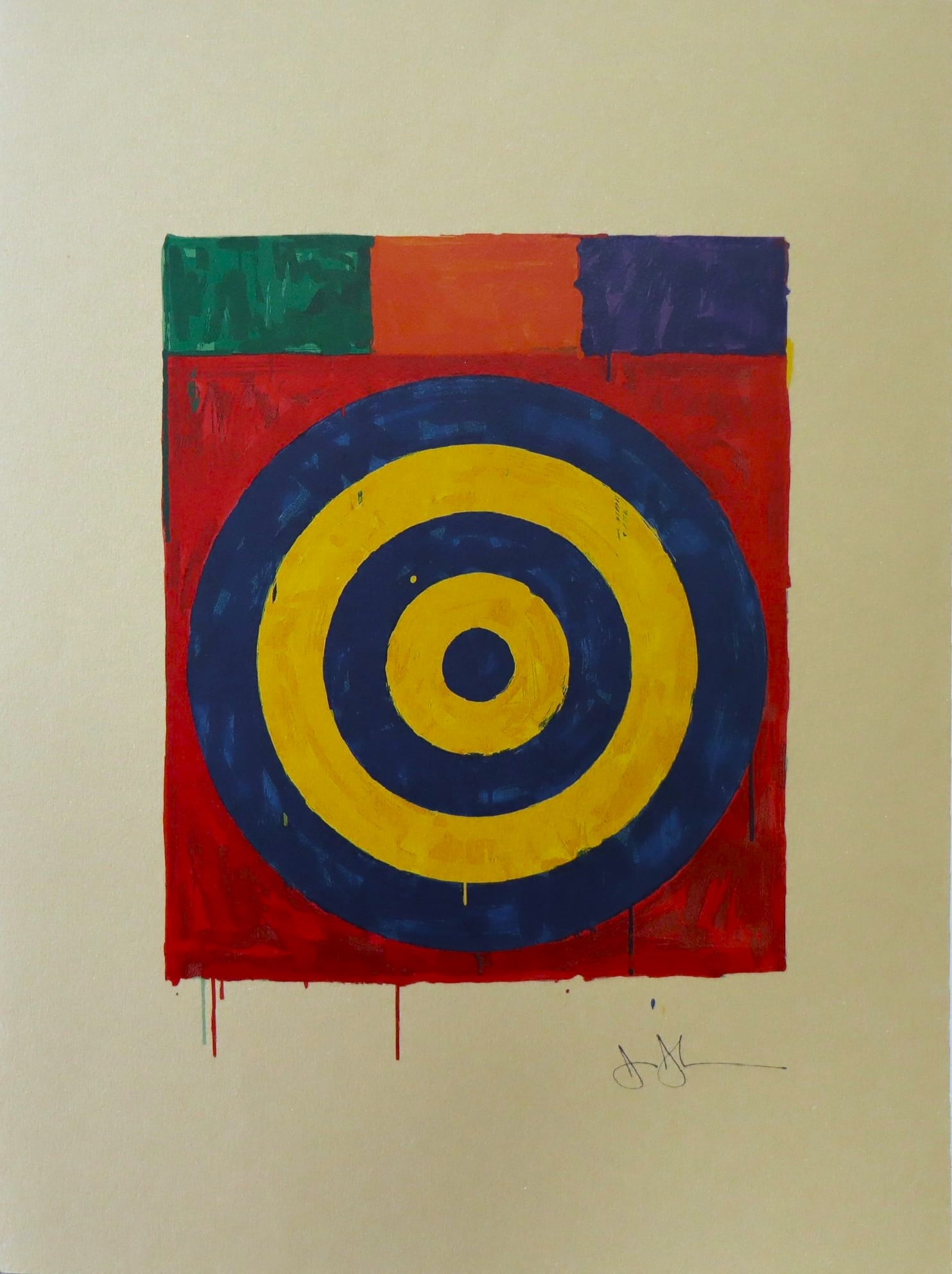 Jasper Johns, Target, Limited Run Plate Signed Lithograph (1 of 4)
