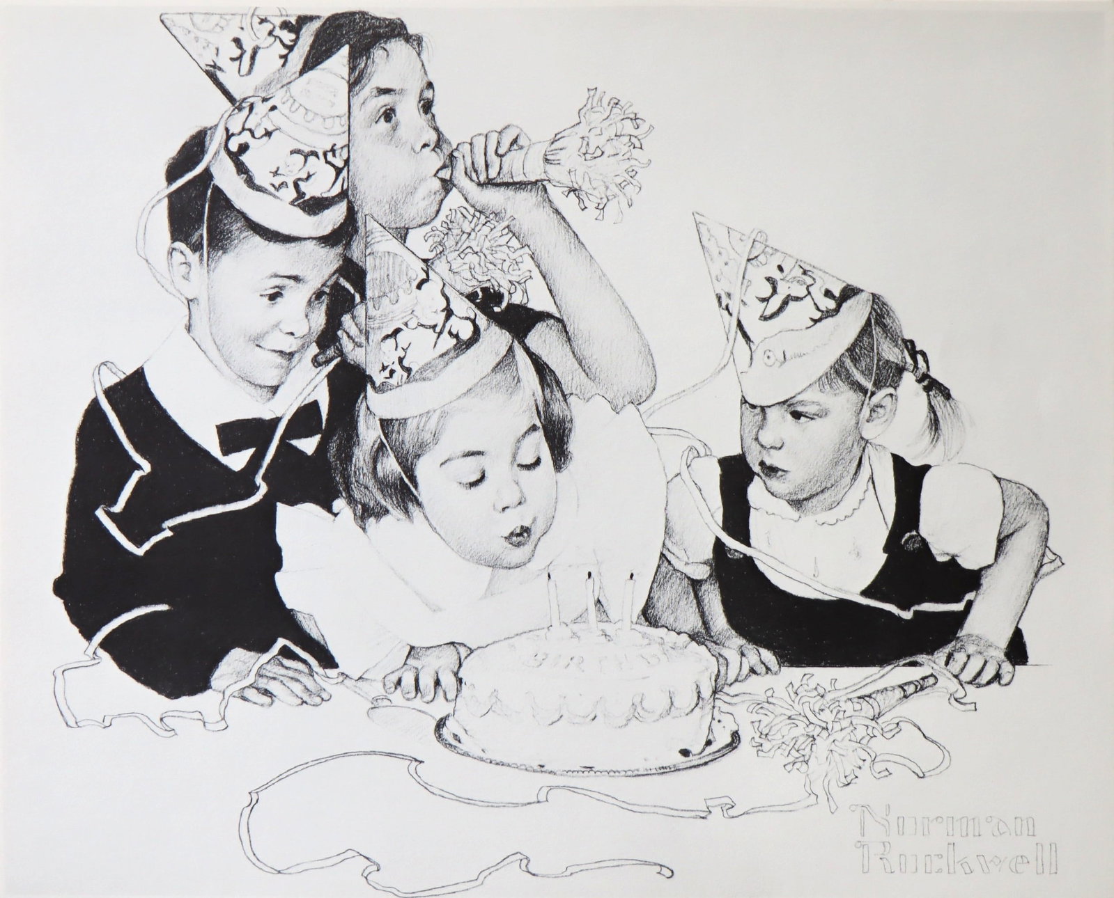 Norman Rockwell, Birthday, Lithograph, 1980 (1 of 2)
