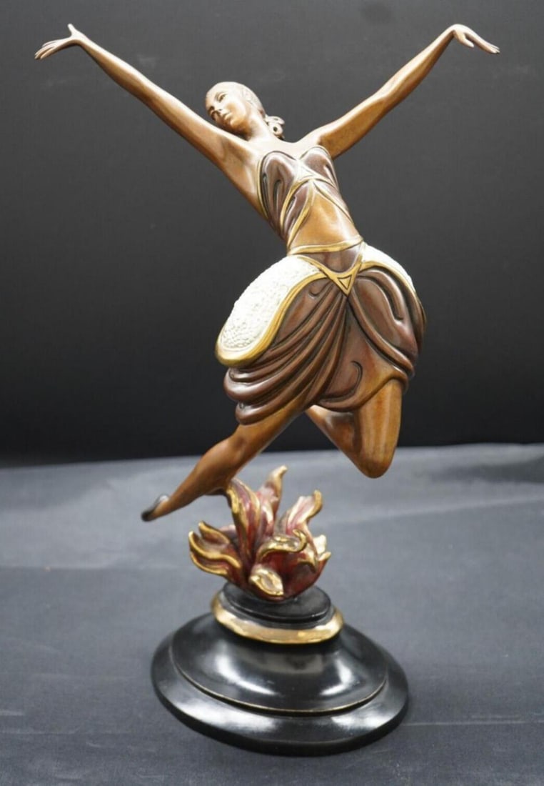 Erte, 'La Danseuse' 1986, Signed & Numbered Bronze Sculpture (1 of 7)