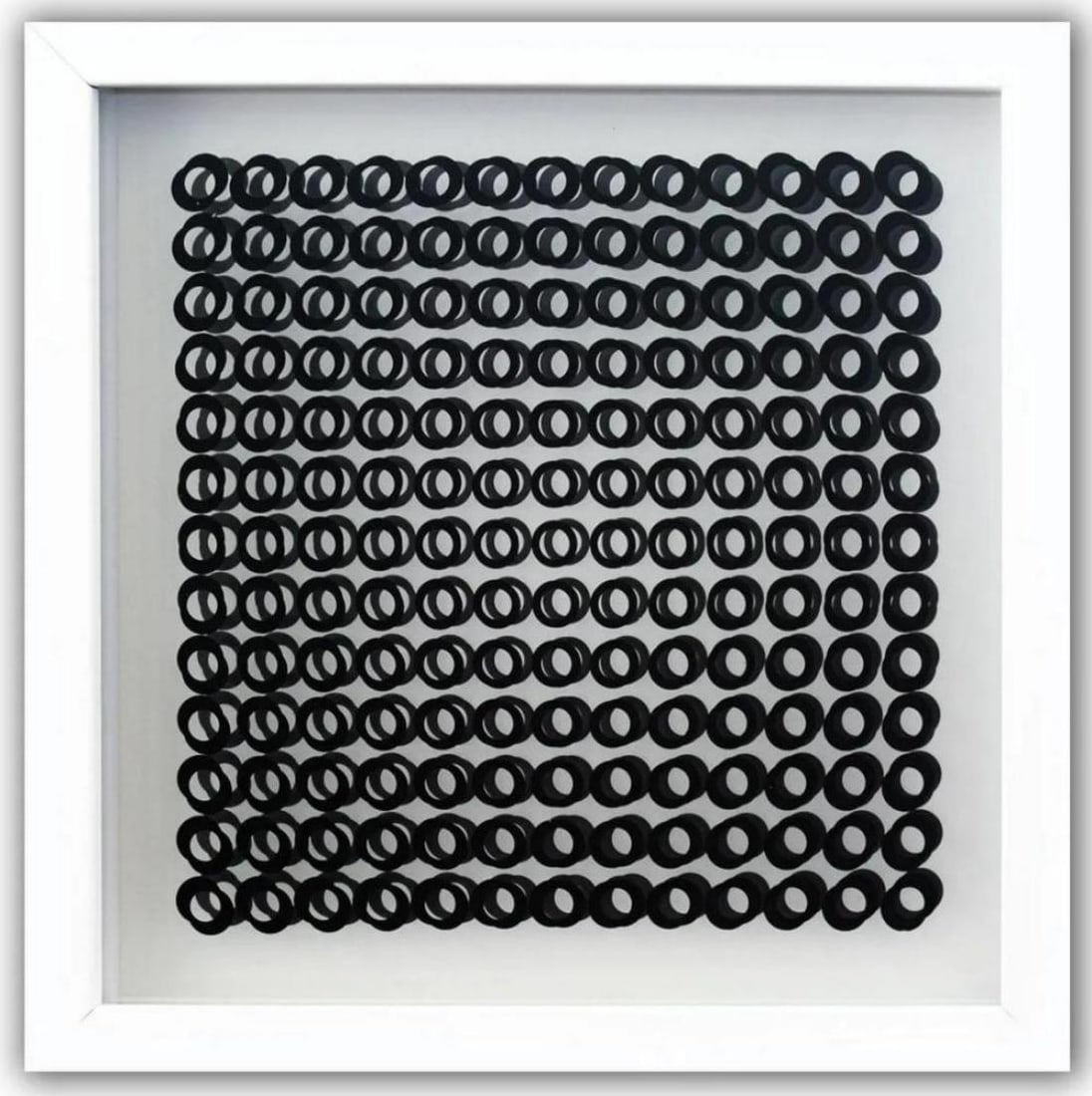 Victor Vasarely, Oeuvres Profondes Cinetiques: Artist: Victor Vasarely Title: Profound Works Year: 1973 Not signed or numbered, as published Dimensions: 12 in. by 12 in. Framed Edition: From the Rare Limited Edition Publisher: Editions du Griffon 