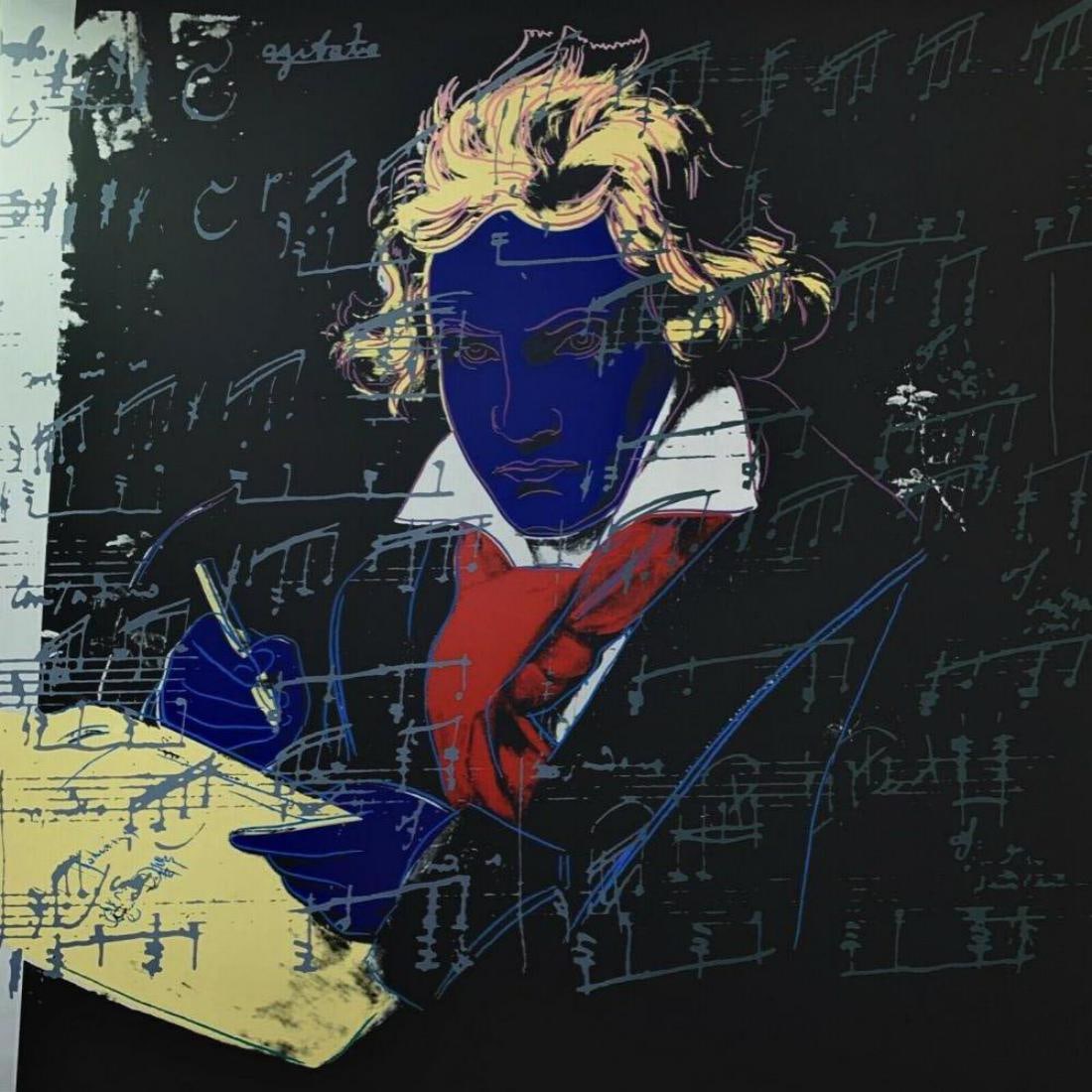 Andy Warhol, Beethoven 390 Sunday B Morning Le Serigraph: Original Limited Edition Silkscreen on 100% Acid Free Archival Museum Board 2020 Edition Size: 3000 Paper Size: 38.5 x 38.5 Unsigned. Published by Sunday B. Morning. Excellent Condition: never framed 
