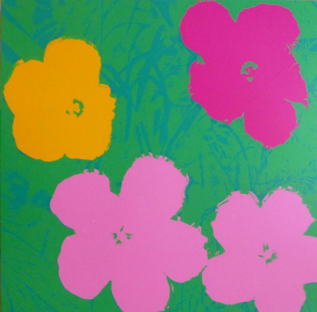 Andy Warhol, Original Screenprint, Sunday B Morning Flowers 11.68 (1 of 1)