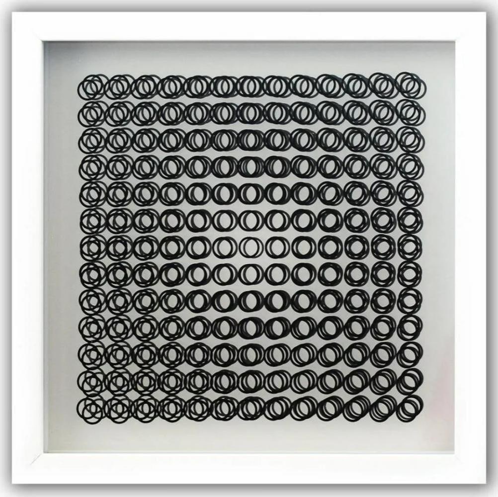 Victor Vasarely, 'Oeuvres Profondes Cinetiques', Vi Framed Serigraph: Artist: Victor Vasarely Title: Profound Works VI Year: 1973 Not signed or numbered, as published Dimensions: 12 in. by 12 in. Framed Edition: From the Rare Limited Edition Publisher: Editions du Griff