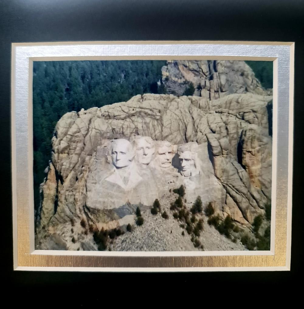 Mount Rushmore, Matted Photo Collage - 2