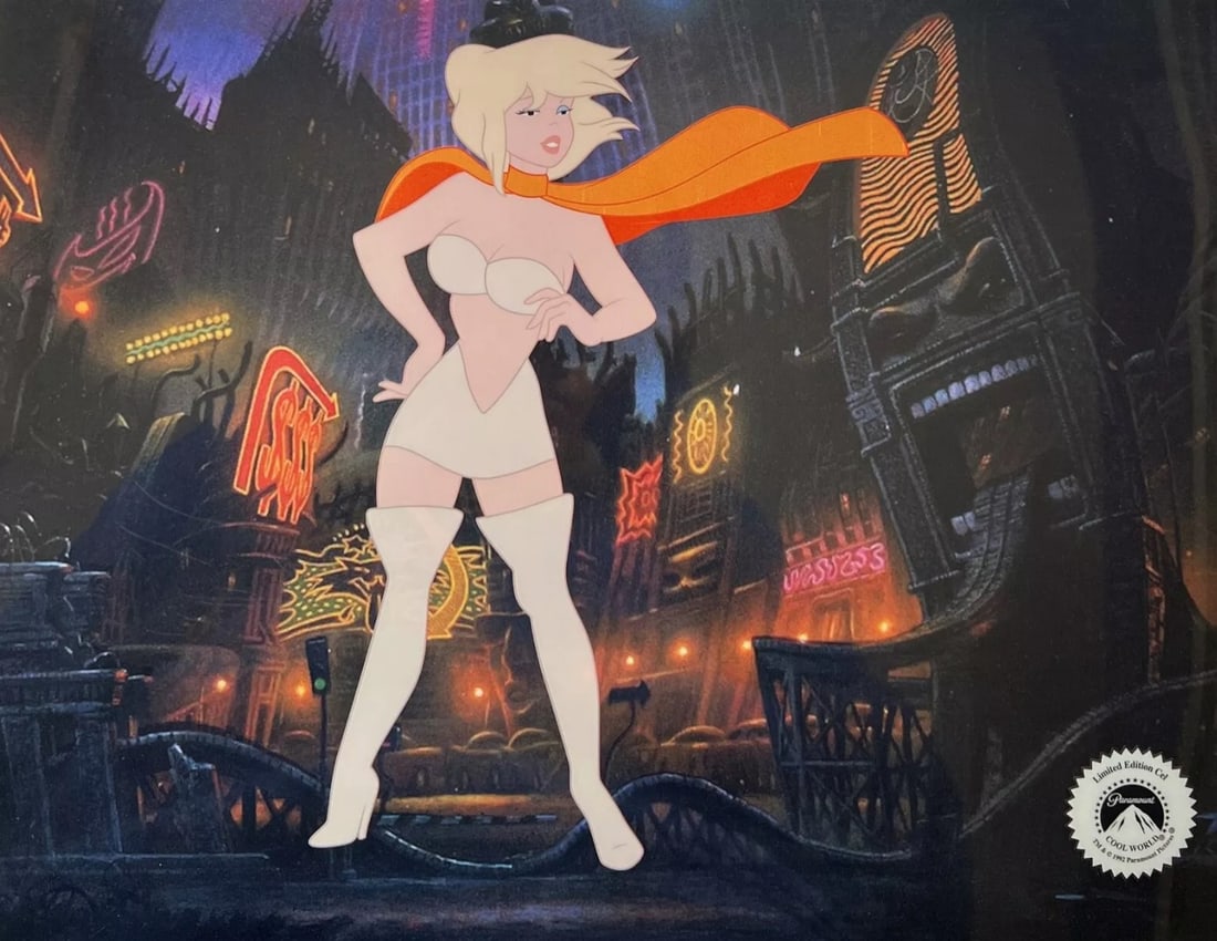 Paramount, 'Coolworld - Holli Would Kim', Animation Cel: Sericel of Holli Would from the 1992 Movie "Cool World". This Cel measures 11" x 14", comes unframed. Comes with a complimentary laser background. Excellent condition. Comes with a gallery certificate
