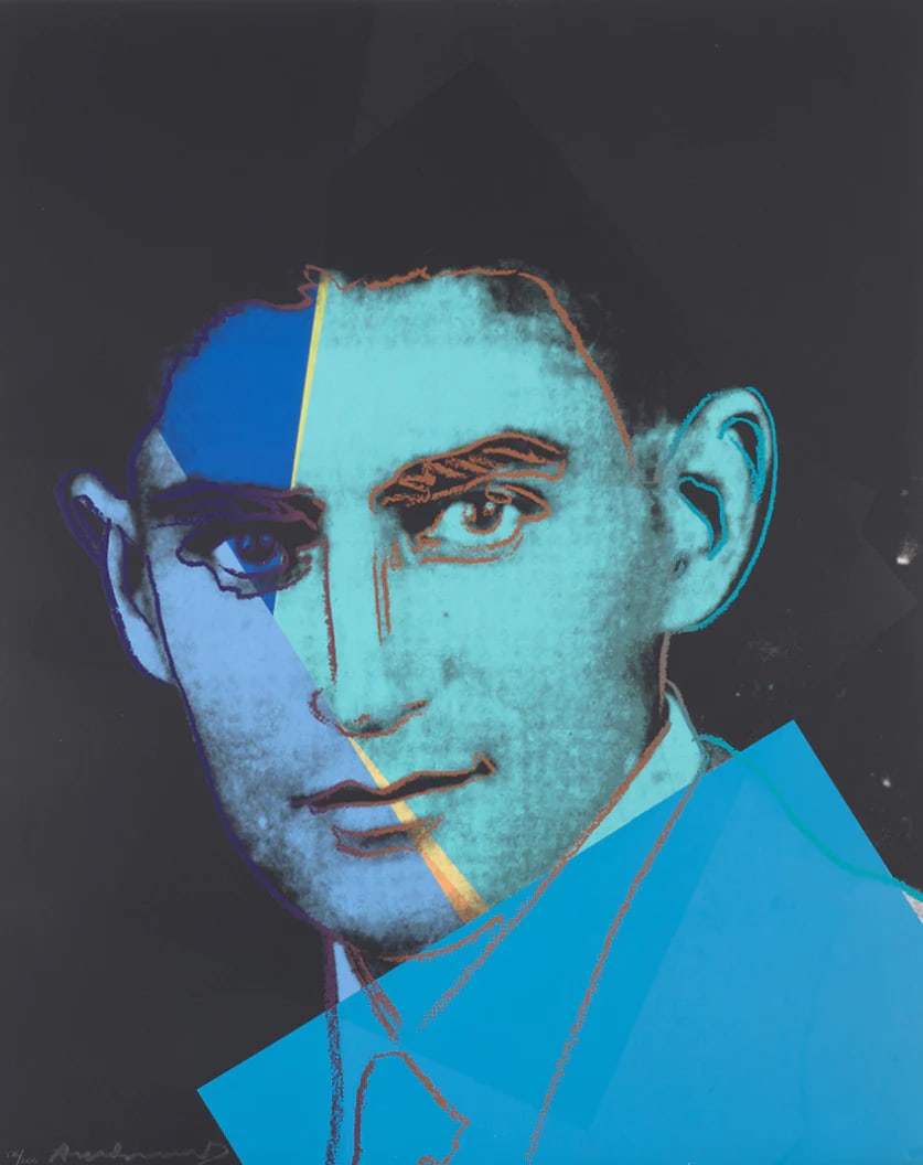 Warhol Andy, (After) FS.II 226 Franz Kafka, from Ten Portraits of Jews of Twentieth Century, 1980: Warhol, Andy FS.II 226 Franz Kafka, from Ten Portraits of Jews of Twentieth Century, 1980 Silkscreen, not signed and numbered, Paper size 32 x 40 inches (101,6 x 81.2 cm) Images size 32 x 40 inches (1