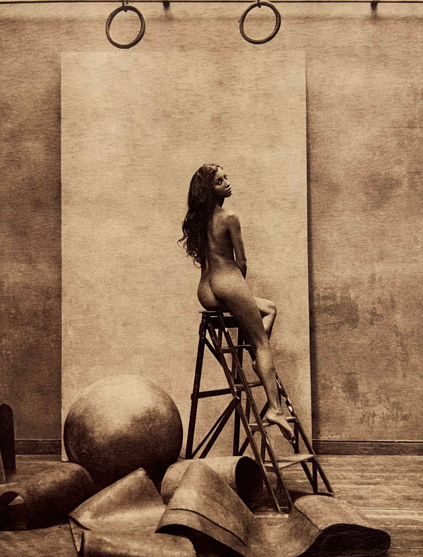 Marc Lagrange, The Gymnast, 2012: Photographer: Marc Lagrange was a Belgian photographer known for his nude portraits of female figures. Lagrange created dream-like and fantastical narrative pictures populated by beautiful nudes that 