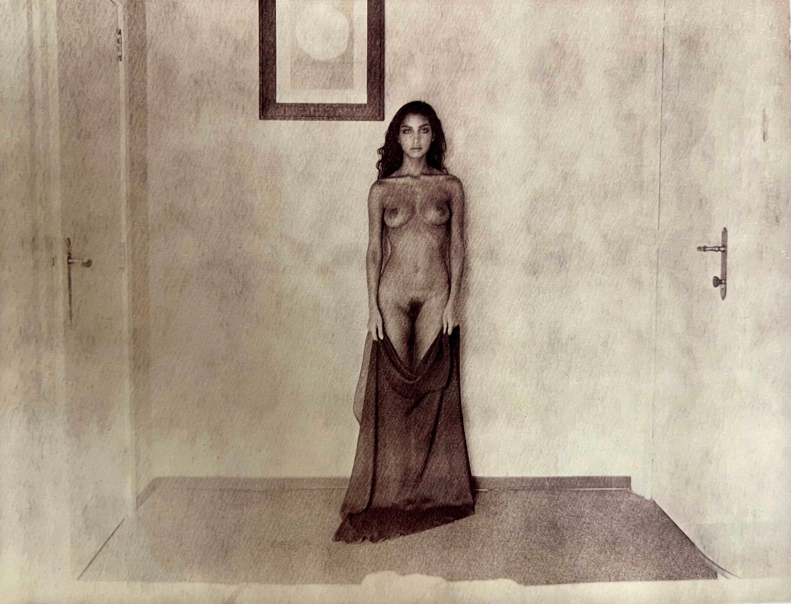 Marc Lagrange, The Veil Of Condessa I, 2013: Photographer: Marc Lagrange was a Belgian photographer known for his nude portraits of female figures. Lagrange created dream-like and fantastical narrative pictures populated by beautiful nudes that 