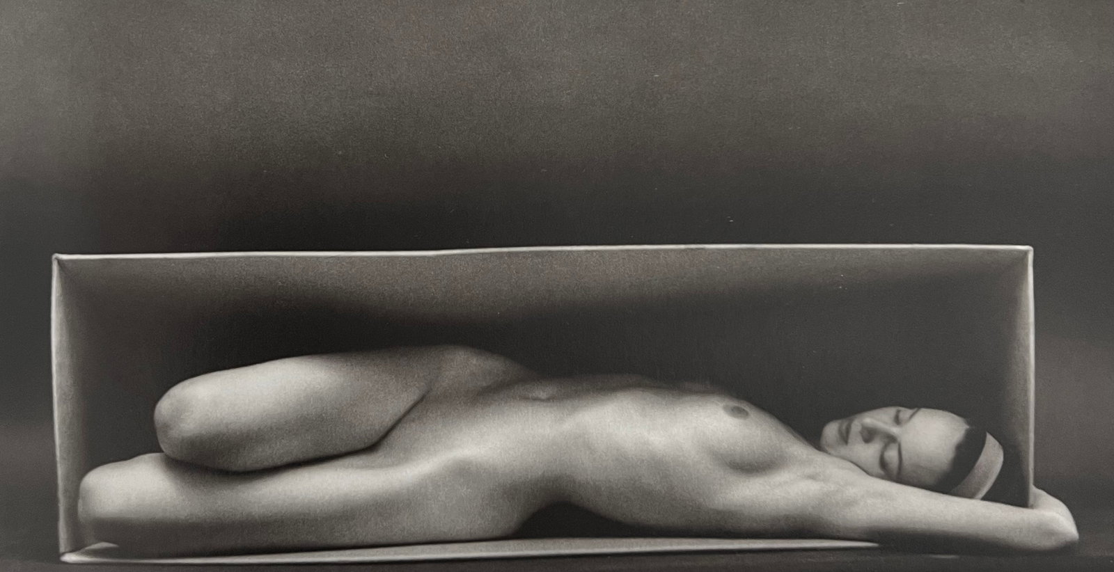 Ruth Bernhard, In The Box, Horizontal, 1962: Ruth Bernhard (1905-2006) was the daughter of Lucien Bernhard, a graphic designer known as "the father of the German poster." After studying for two years at the Berlin Academy of Art, she came to New