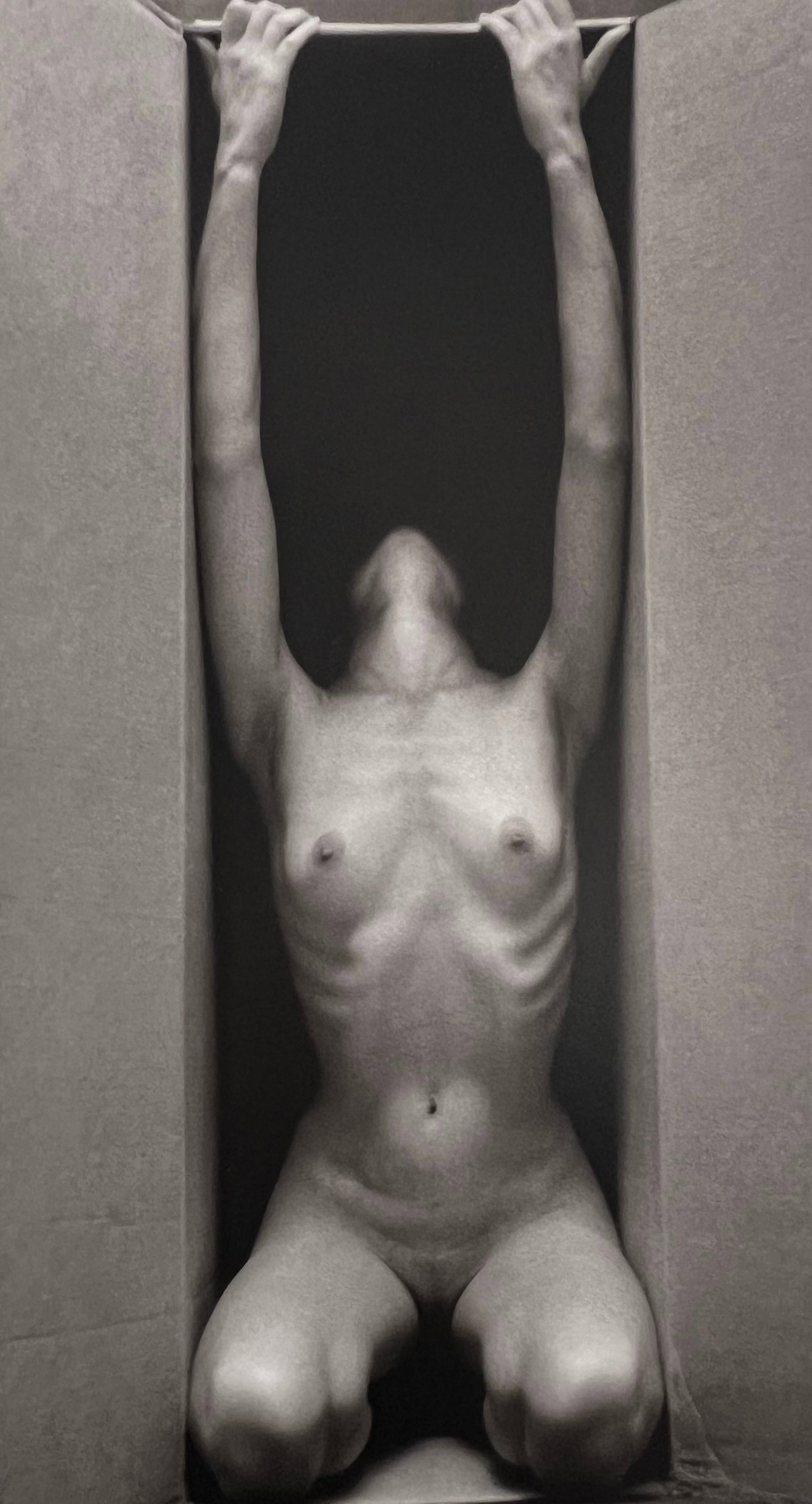 Ruth Bernhard, In The Box, Vertical, 1962: Ruth Bernhard (1905-2006) was the daughter of Lucien Bernhard, a graphic designer known as "the father of the German poster." After studying for two years at the Berlin Academy of Art, she came to New