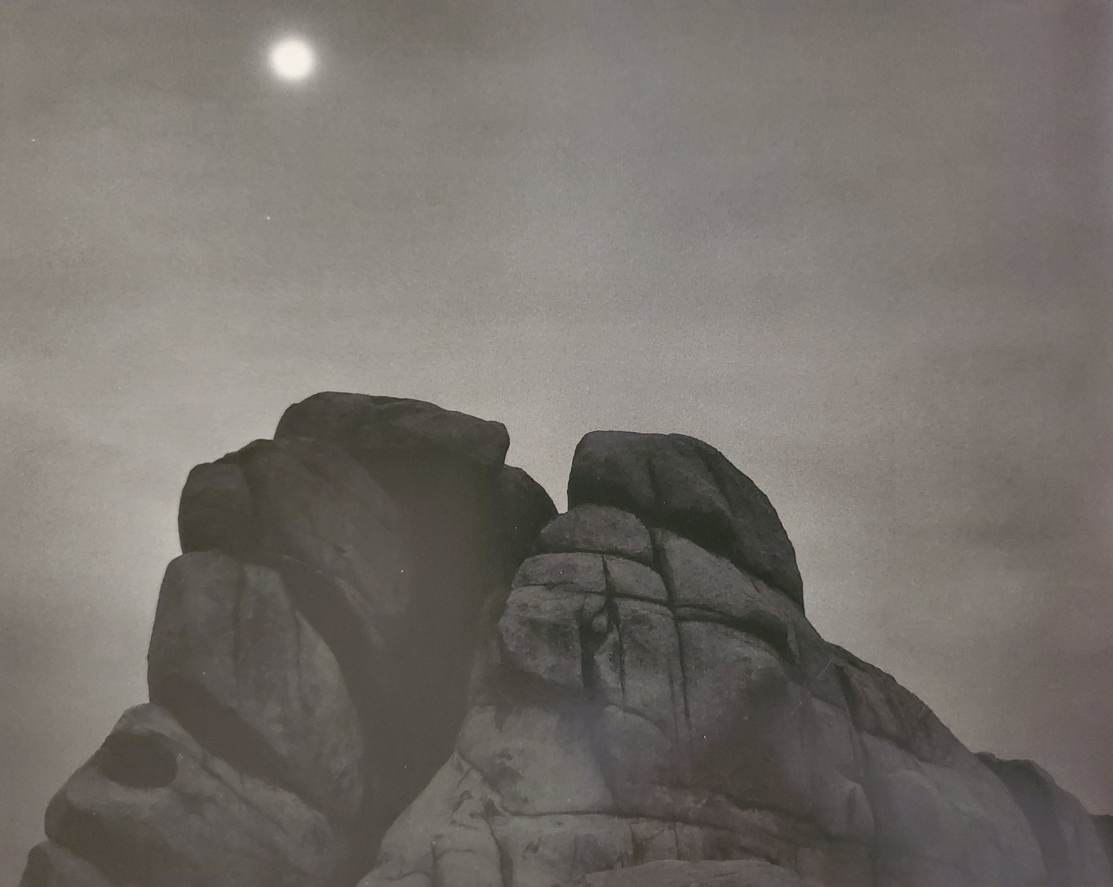 Ansel Adams, Moon and Rock, Joshua Tree National Park, Calfornia, 1948 (1 of 1)