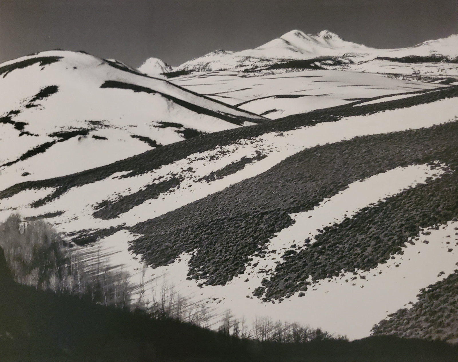 Ansel Adams, Mountains from Conway Summit, Early Spring, Sierra Nevada, California, 1952 (1 of 1)