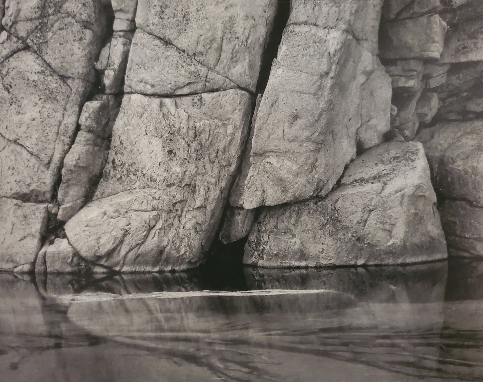 Ansel Adams, Rock and Water, Sierra Nevada, California, C. 1934 (1 of 1)