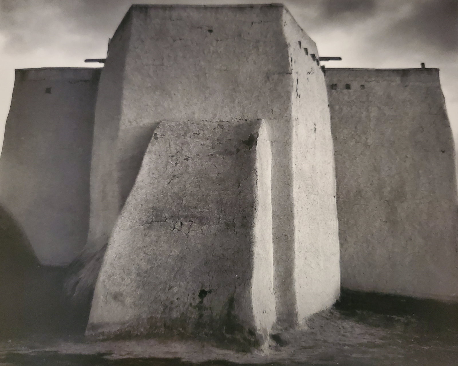 Ansel Adams, Saint Francis Church, Ranchos De Taos, New Mexico, C. 1950: Photographer: Ansel Adams (American, 1902 - 1984) - Internationally renowned American photographer. One of the most influential artists in photographic history. Title: "Saint Francis Church, Ranchos D