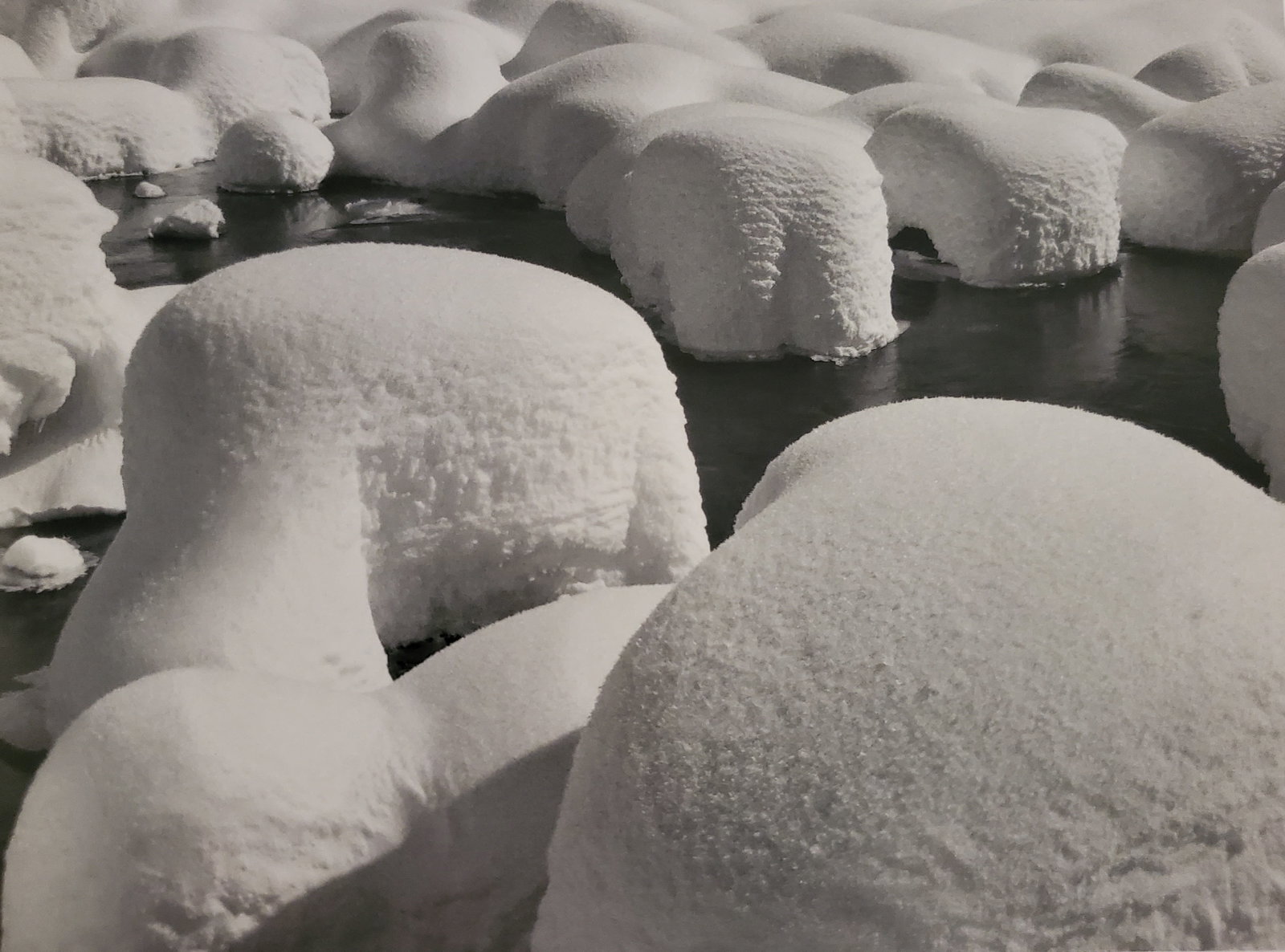 Ansel Adams, Snow Hummocks at Valley View, Yosemite National Park, California, 1949 (1 of 1)