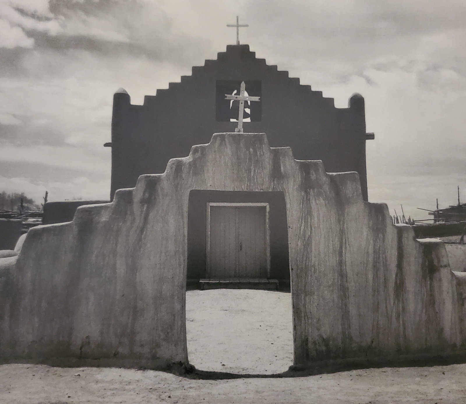 Ansel Adams, The New Church, Taos Pueblo, New Mexico, C. 1928: Photographer: Ansel Adams (American, 1902 - 1984) - Internationally renowned American photographer. One of the most influential artists in photographic history. Title: "The New Church, Taos Pueblo, Ne