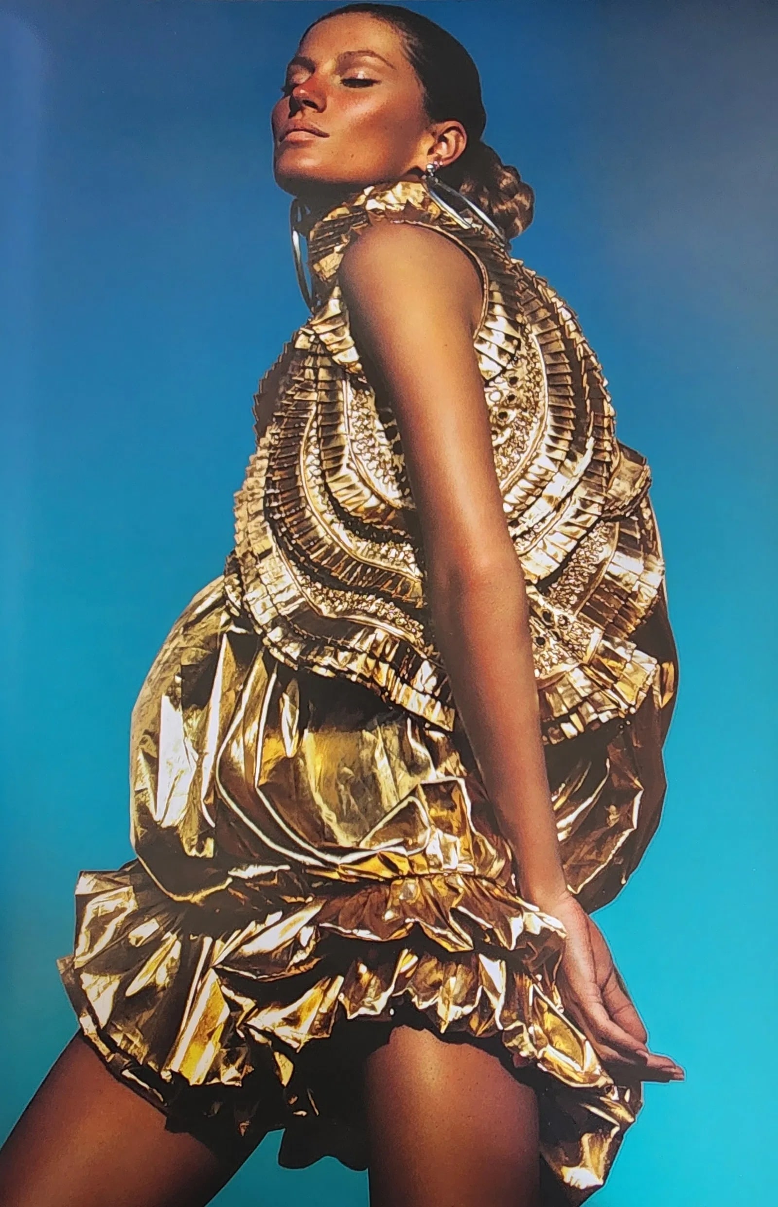 Gisele Bundchen, 2023: Title/Subject: Gisele Bundchen Type Of Print: Authentic Sheet Fed Photogravure/Offset print Date Of Print: 2023 Paper: Medium weight, satin/matte finish Approximate Image Size: 13 x 9 inches Matted Si