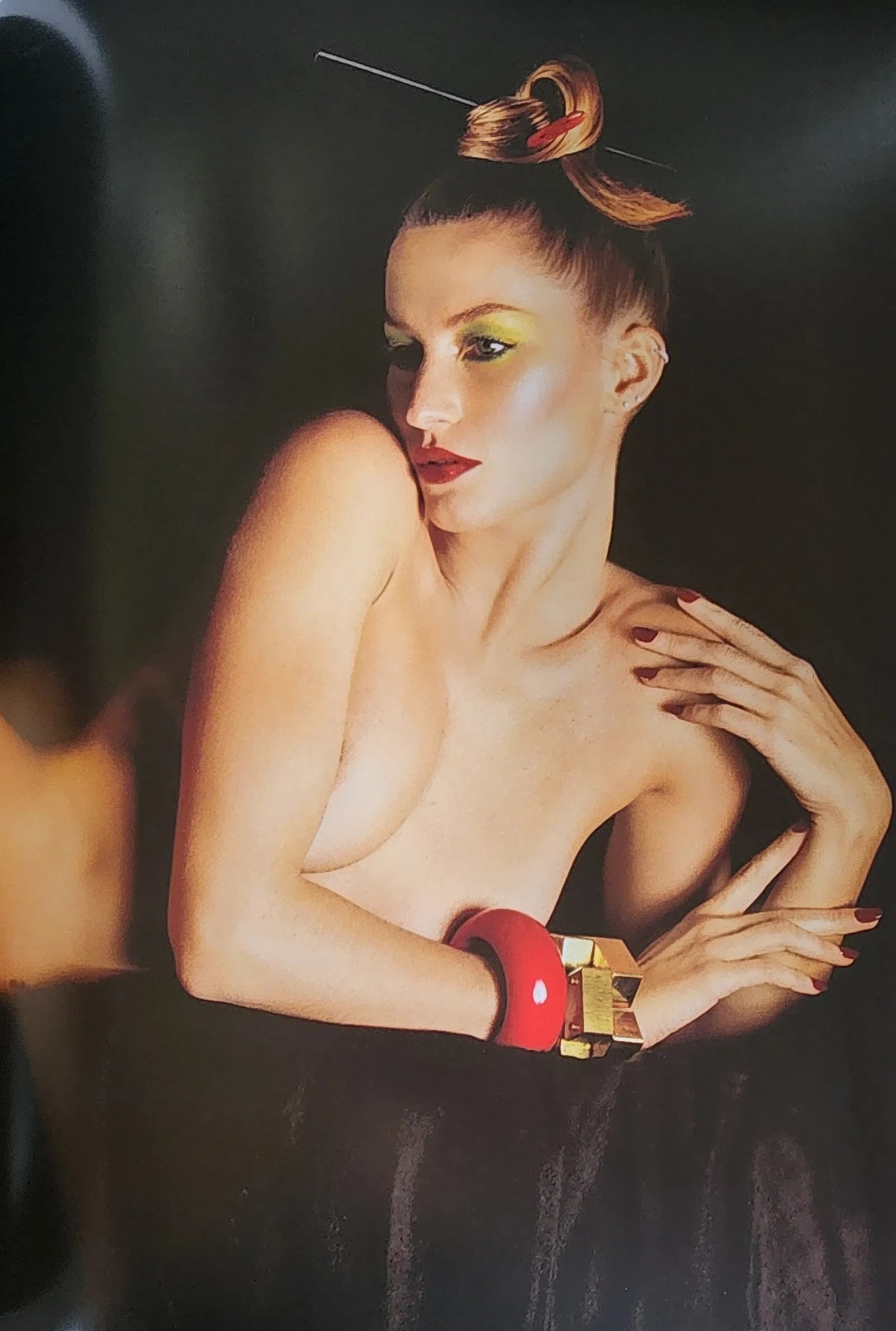 Gisele Bundchen, 2023: Title/Subject: Gisele Bundchen Type Of Print: Authentic Sheet Fed Photogravure/Offset print Date Of Print: 2023 Paper: Medium weight, satin/matte finish Approximate Image Size: 13 x 9 inches Matted Si