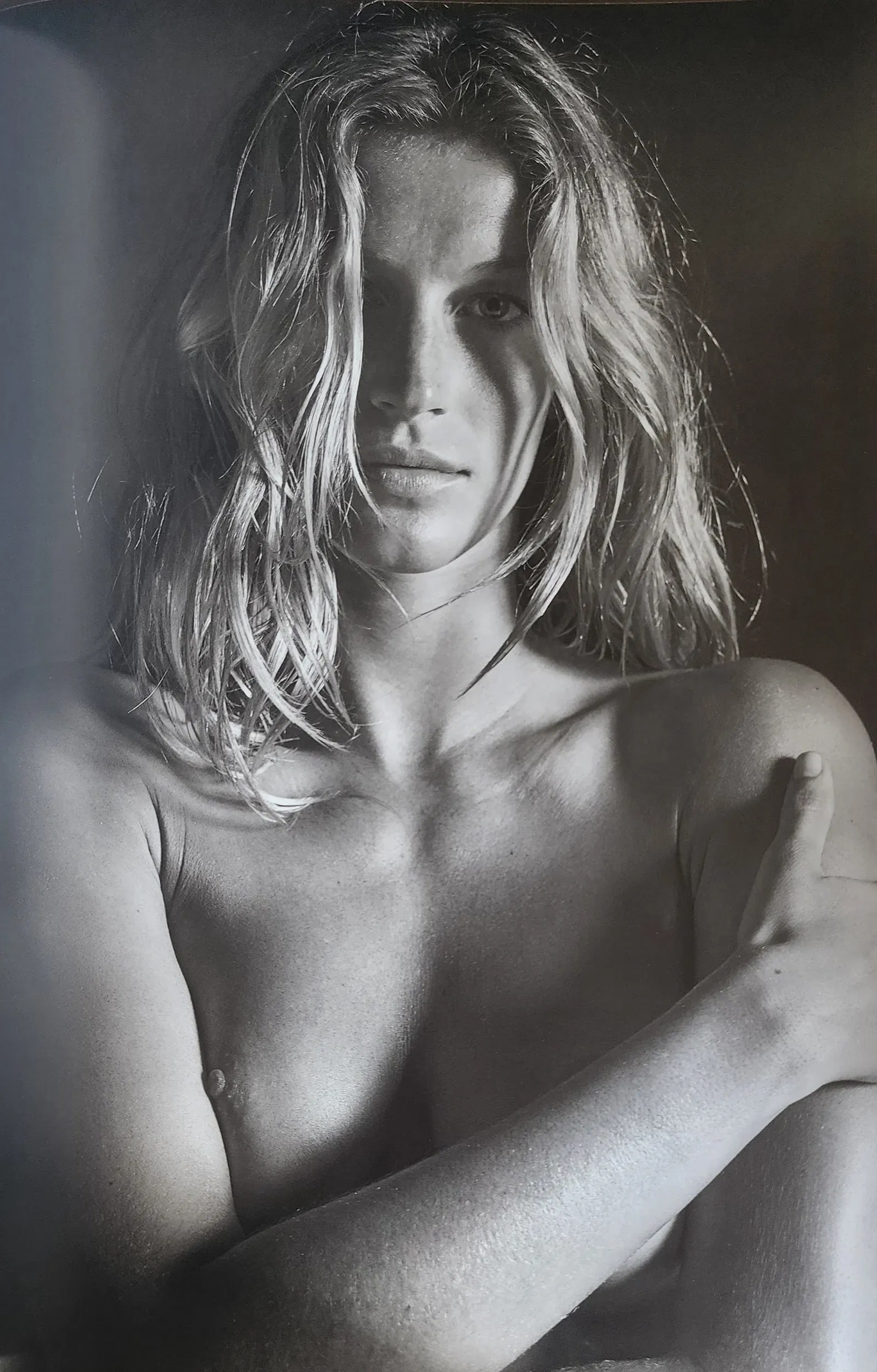 Gisele Bundchen, 2023: Title/Subject: Gisele Bundchen Type Of Print: Authentic Sheet Fed Photogravure/Offset print Date Of Print: 2023 Paper: Medium weight, satin/matte finish Approximate Image Size: 13 x 9 inches Matted Si