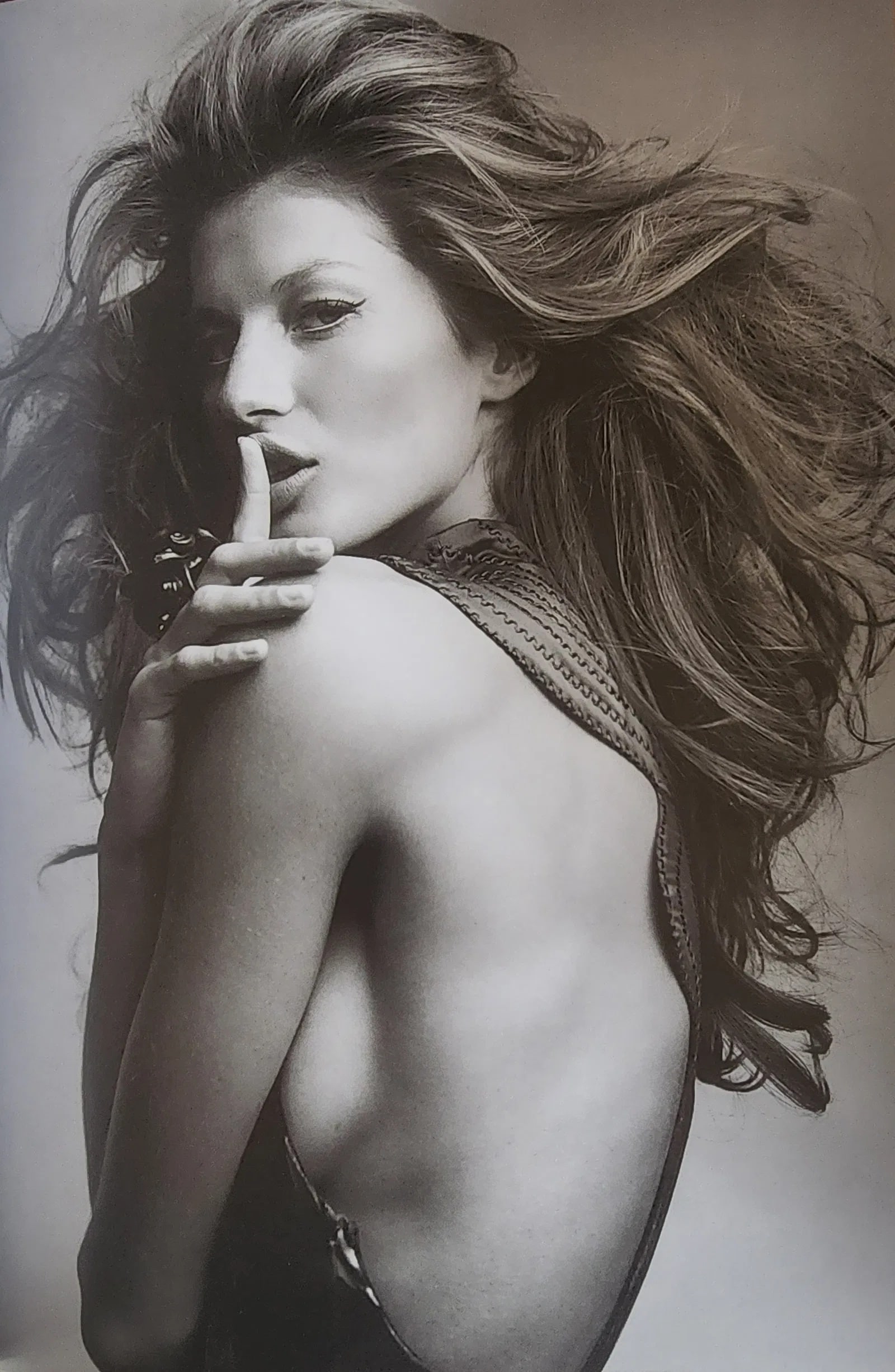 Gisele Bundchen, 2023: Title/Subject: Gisele Bundchen Type Of Print: Authentic Sheet Fed Photogravure/Offset print Date Of Print: 2023 Paper: Medium weight, satin/matte finish Approximate Image Size: 13 x 9 inches Matted Si