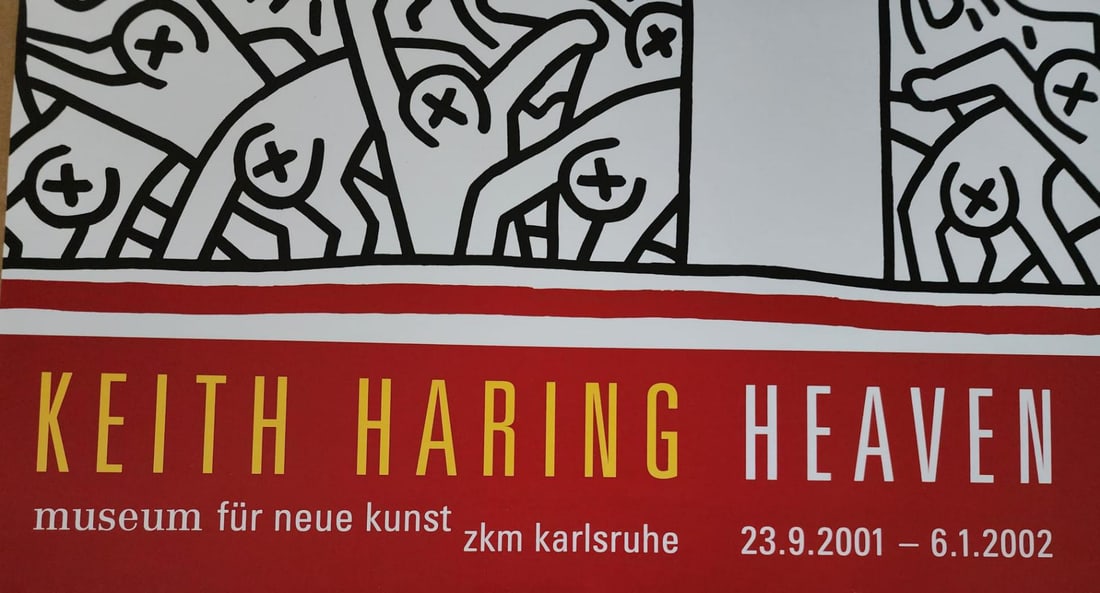 Keith Haring, Heaven And Hell Original 2001 Poster - 3