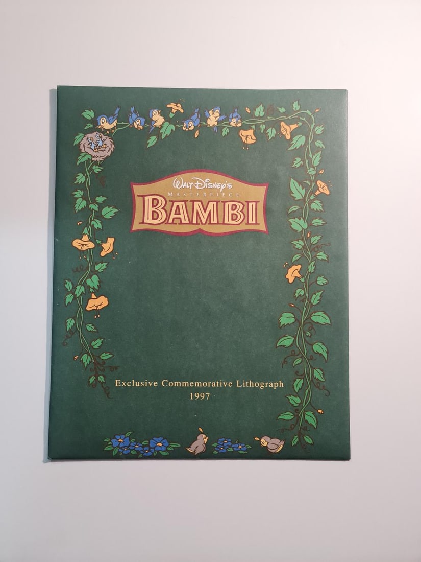 Disney, Bambi, Commemorative Lithograph - 5