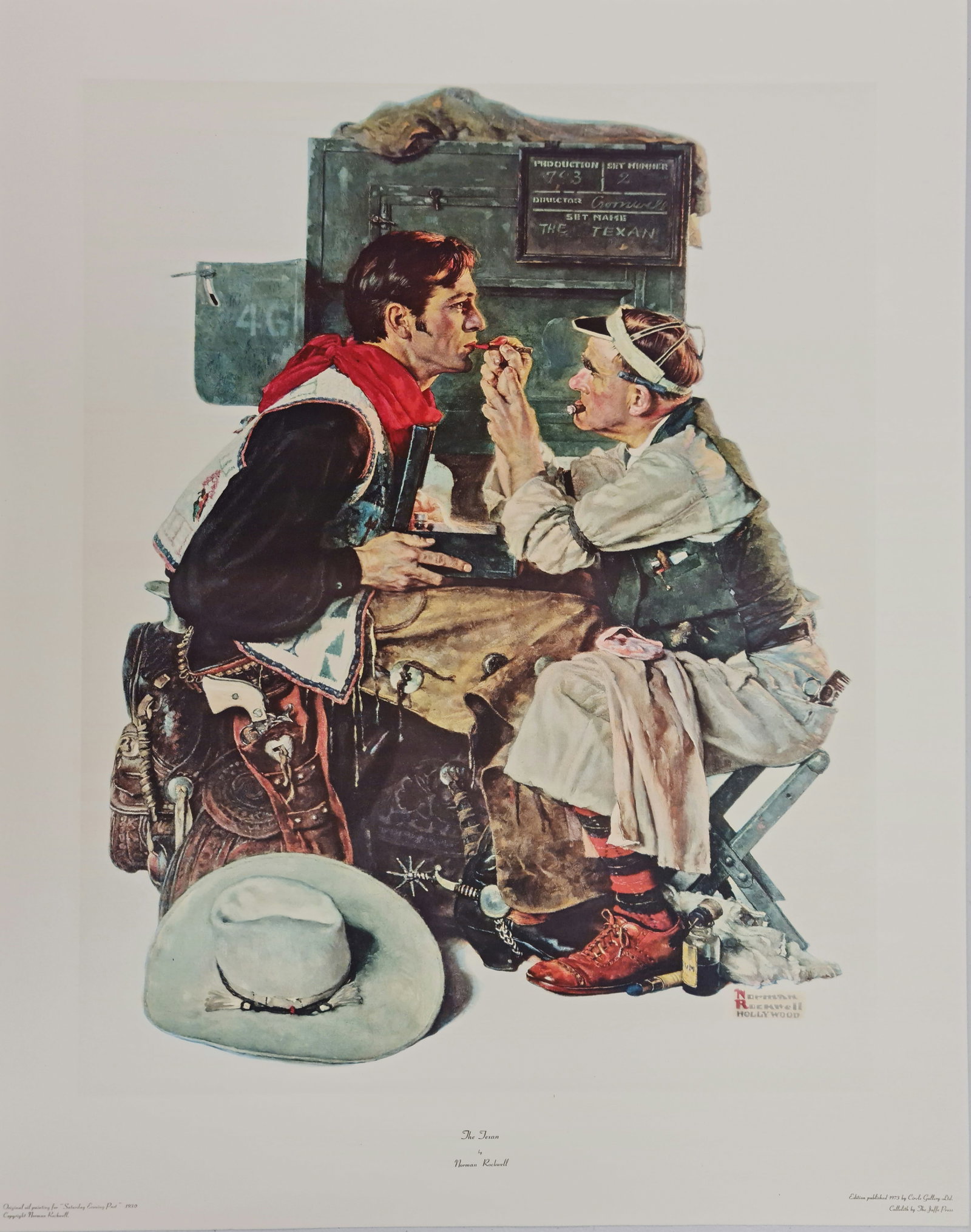 Norman Rockwell, The Texan, Collotype, 1973 (1 of 4)