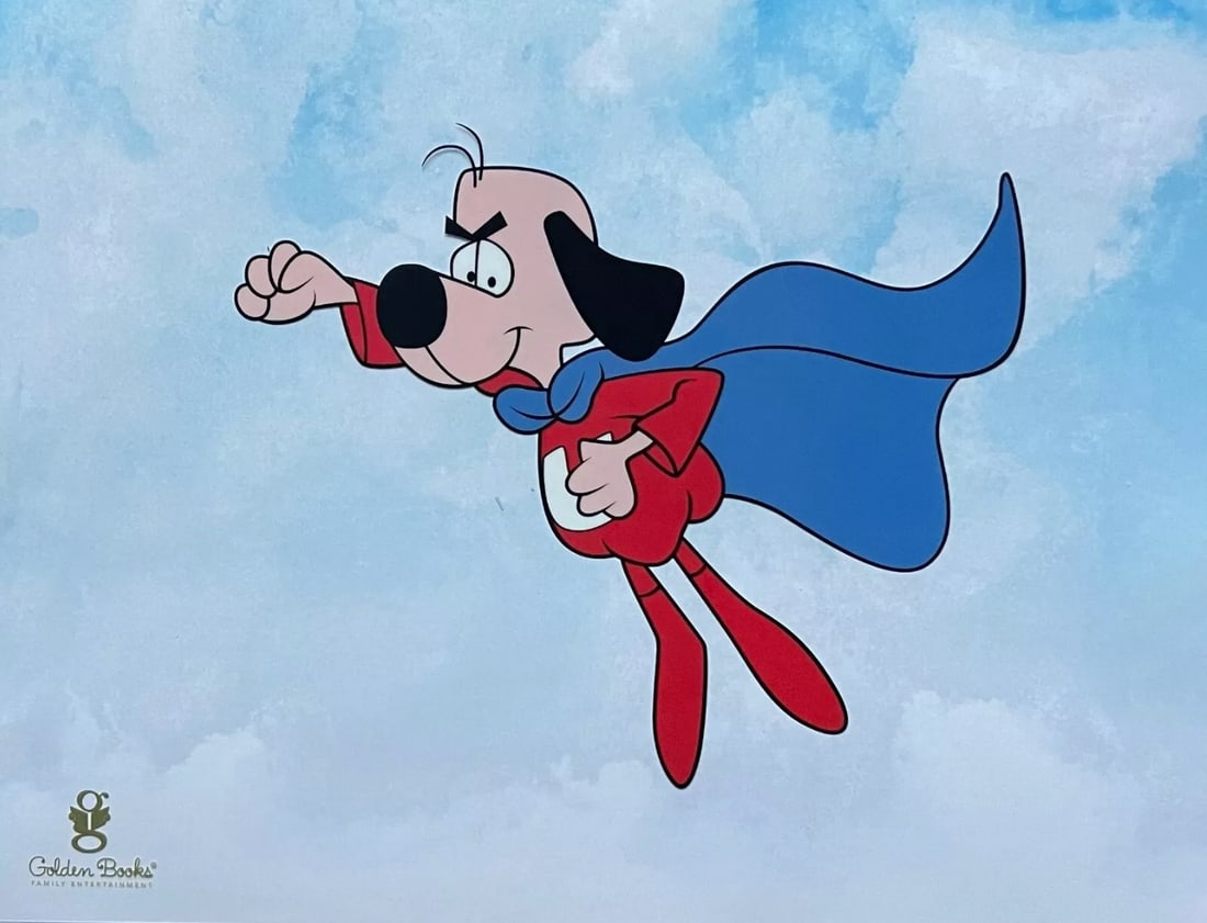 Golden Books, Under Dog Takes Flight, Limited Edition Animation Cel