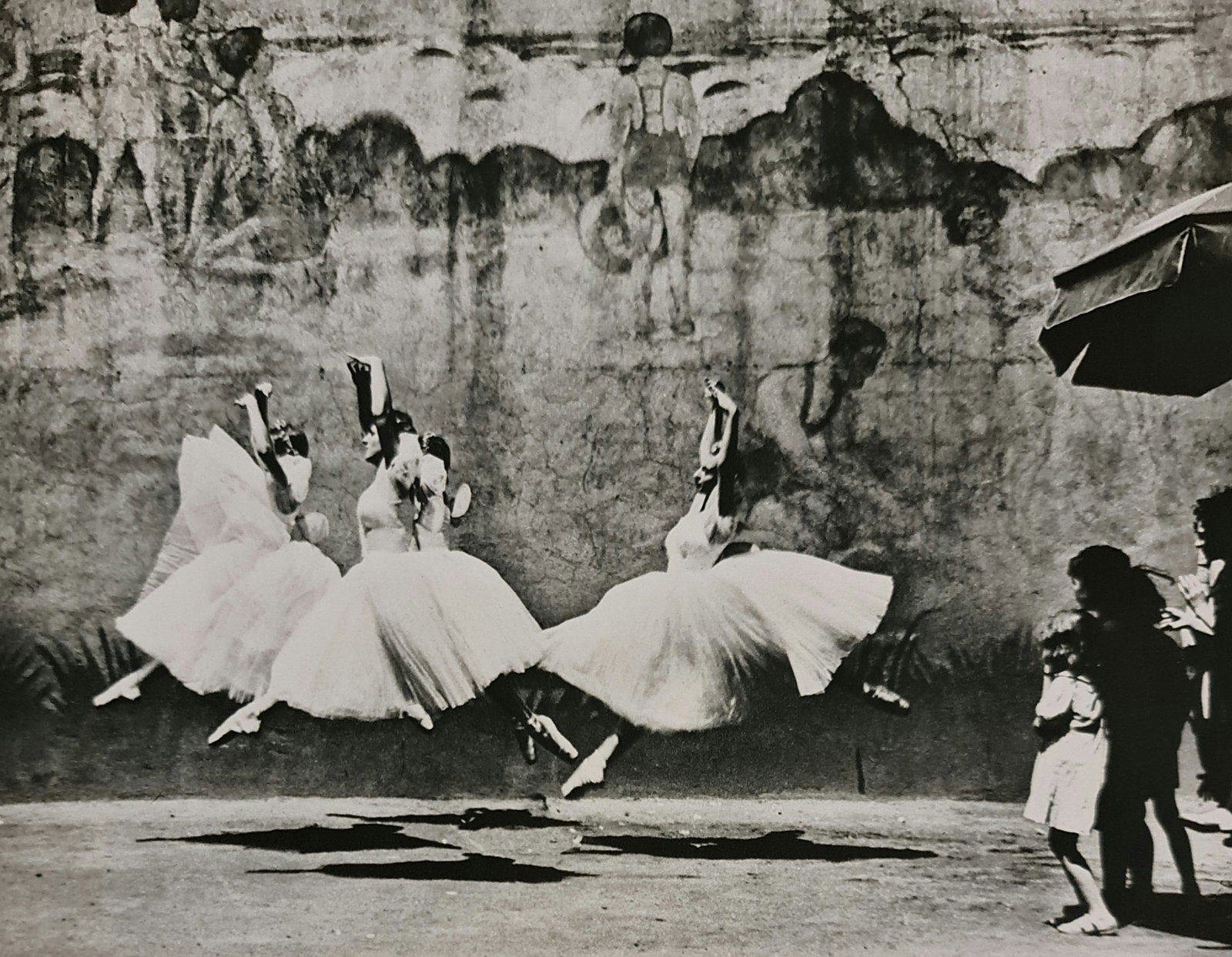 Andre Kertesz, Dancers, New York, 1938: Photographer: Andre Kertesz born Andor Kert?sz, was a Hungarian-born photographer known for his groundbreaking contributions to photographic composition and the photo essay. Subject: Dancers, New York