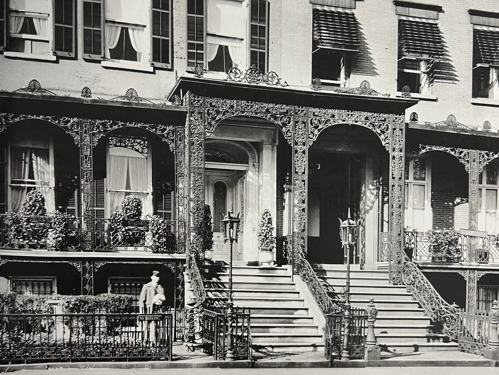 Berenice Abbott, Gramecy Park West, Nos. 3-4, 1930s: Photographer: Berenice Alice Abbott was an American photographer best known for her portraits of between-the-wars 20th century cultural figures, New York City photographs of architecture and urban des