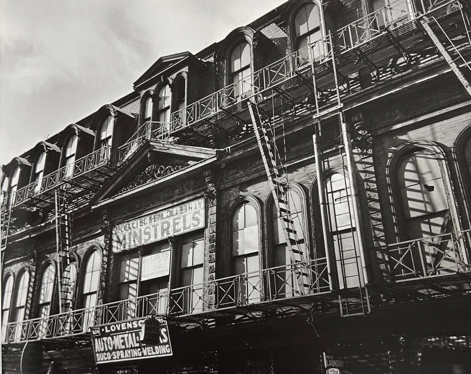 Berenice Abbott, Gus Hill's Minstrels, 1890-1898 Park Avenue, 1930s (1 of 1)