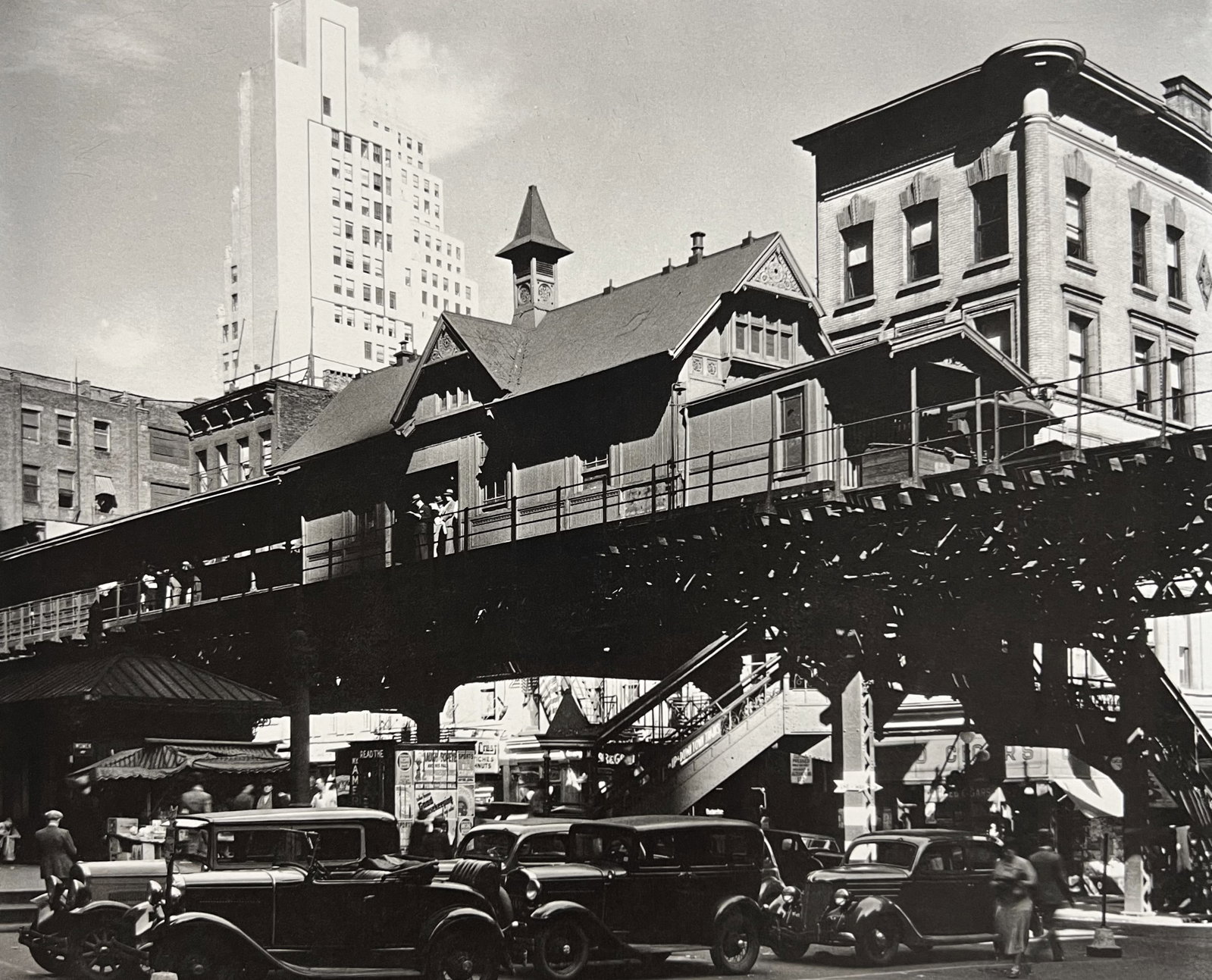 Berenice Abbott, Hanover Square, 1930s: Photographer: Berenice Alice Abbott was an American photographer best known for her portraits of between-the-wars 20th century cultural figures, New York City photographs of architecture and urban des