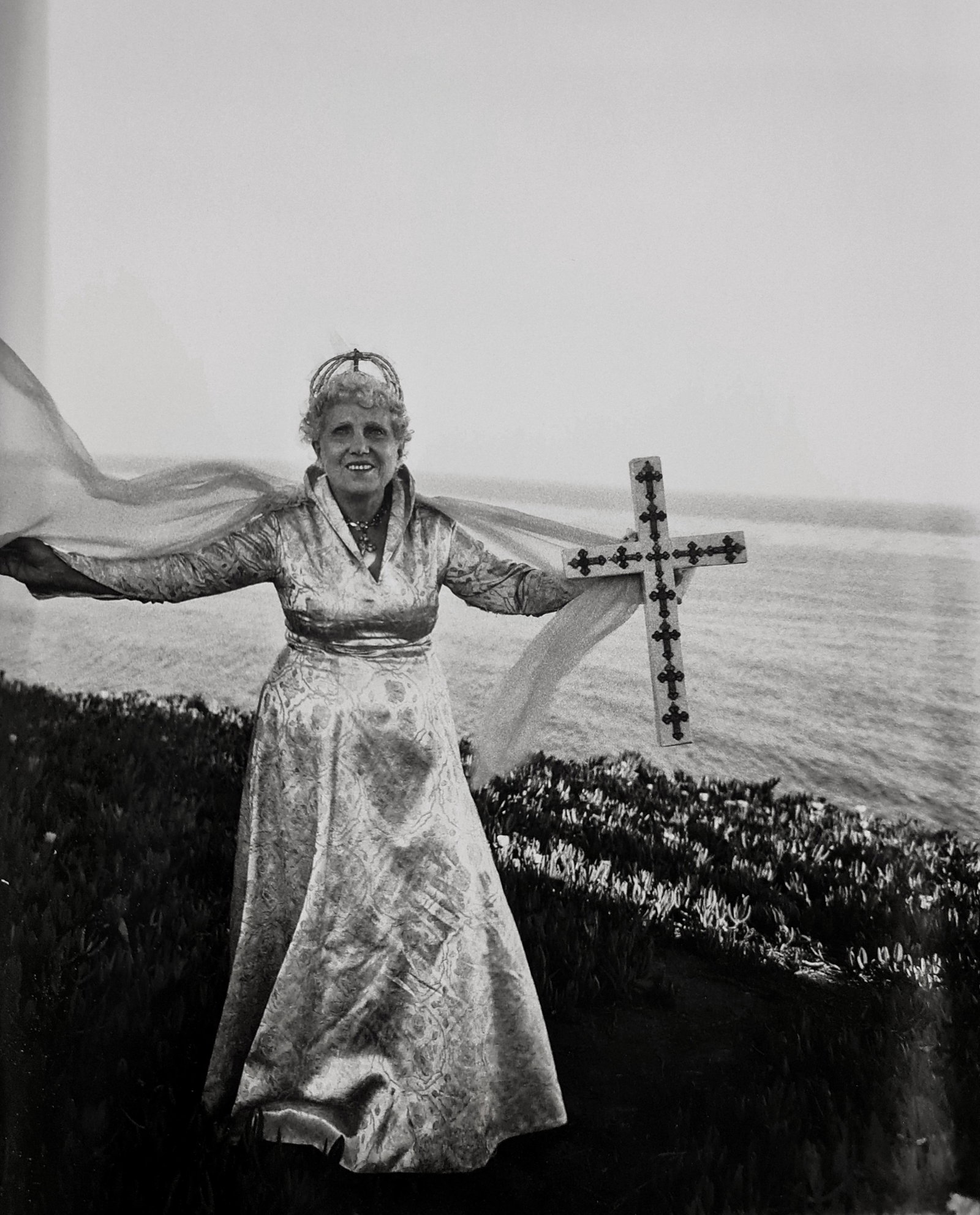 Diane Arbus, Lady with cross, Undated: Photographer: Diane Arbus Born: March 14, 1923, New York, New York, United States. Died: July 26, 1971, Westbeth Artists Housing, New York, United States. Diane Arbus was an American photographer. Arb