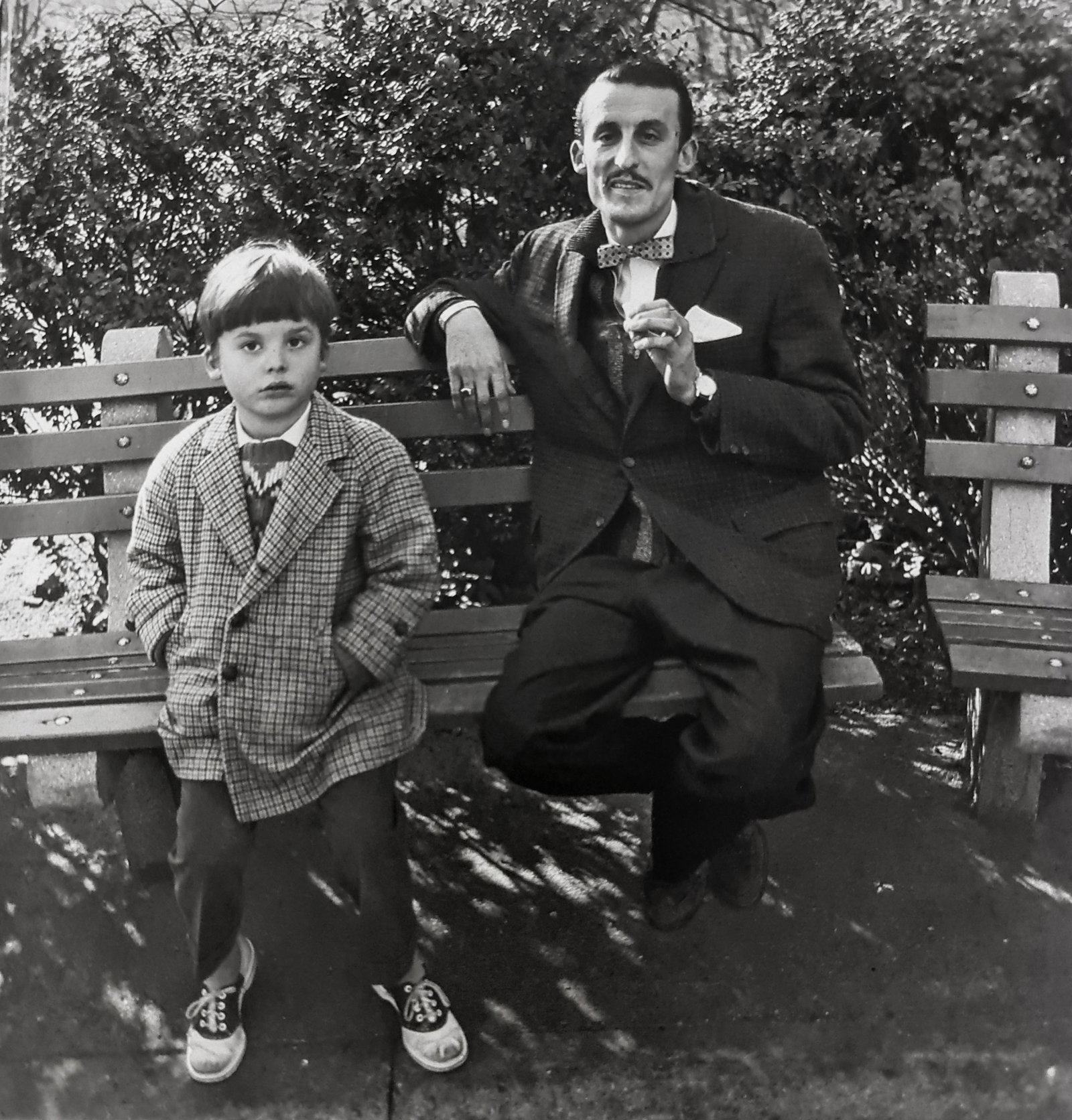 Diane Arbus, Man a boy on a bench in Central Park, N.Y.C., 1962: Photographer: Diane Arbus Born: March 14, 1923, New York, New York, United States. Died: July 26, 1971, Westbeth Artists Housing, New York, United States. Diane Arbus was an American photographer. Arb