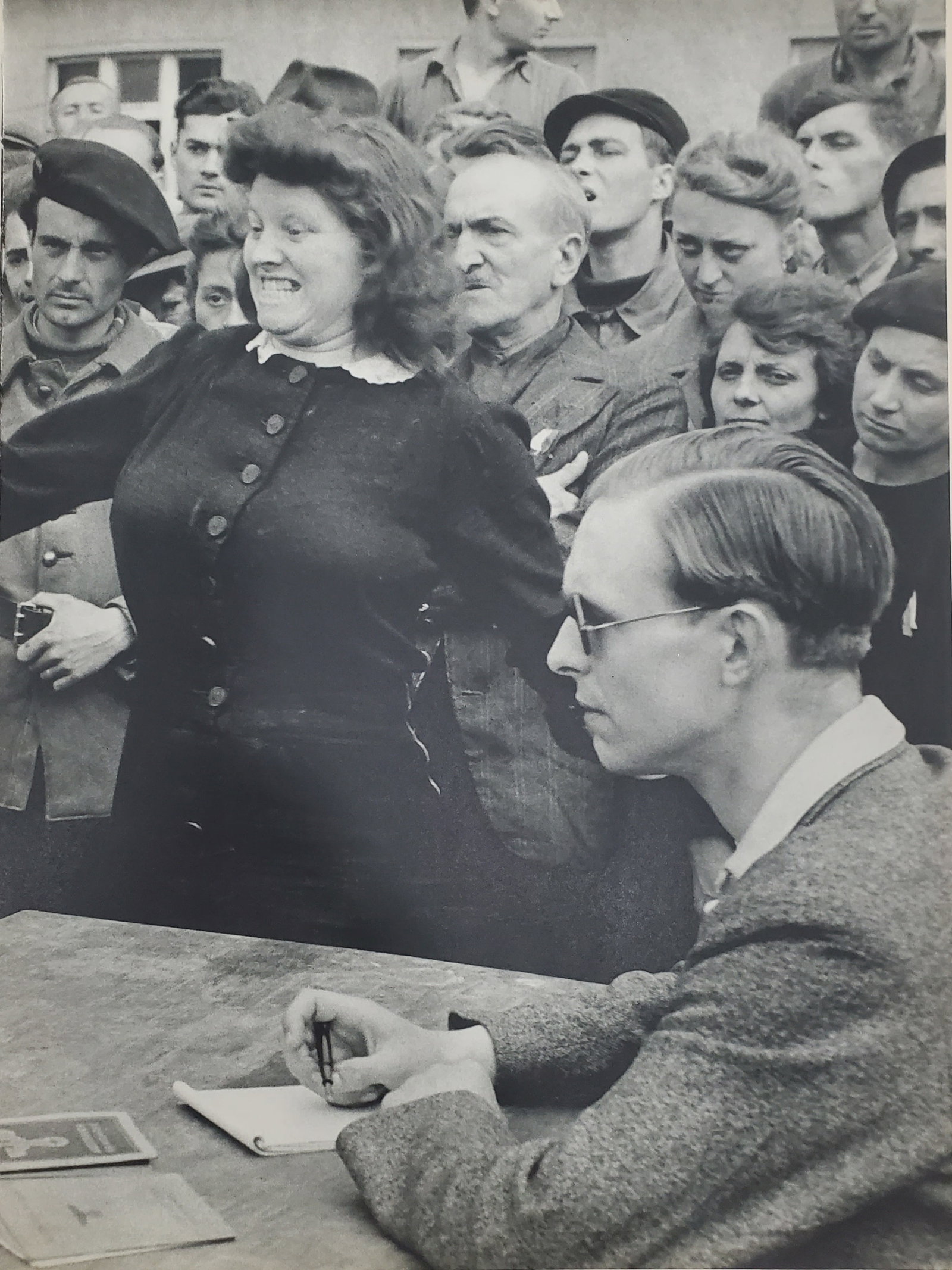Henri Cartier Bresson, Dessau, Germany, Camp of Displaced People # 2, 1945: Item Details Description Photographer: Henri Cartier-Bresson (French 1908 - 2004) - Internationally renowned photographic artist - widely considered the "father" of modern photojournalism. Subject/Tit