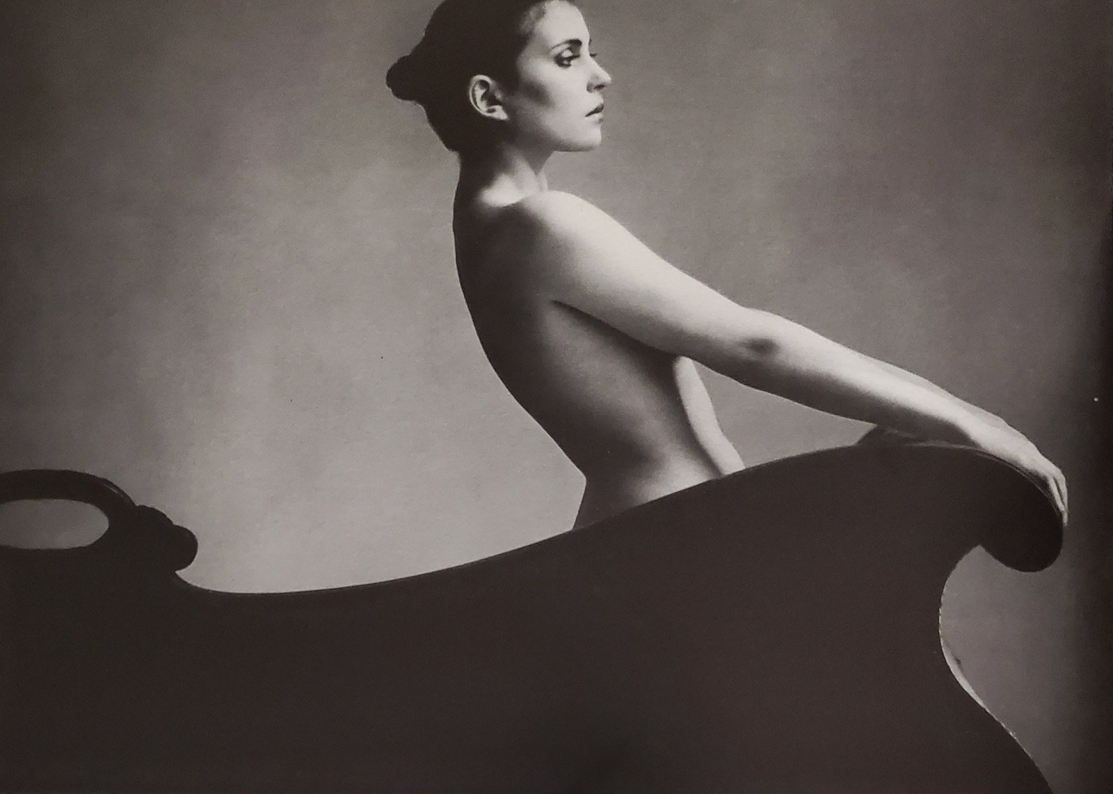 John Swannell, Lady on the Couch: Photographer: John Swannell was born in 1946. After leaving school at 16, he worked first as an assistant at Vogue Studios and then assisted David Bailey for four years before setting up his own studi