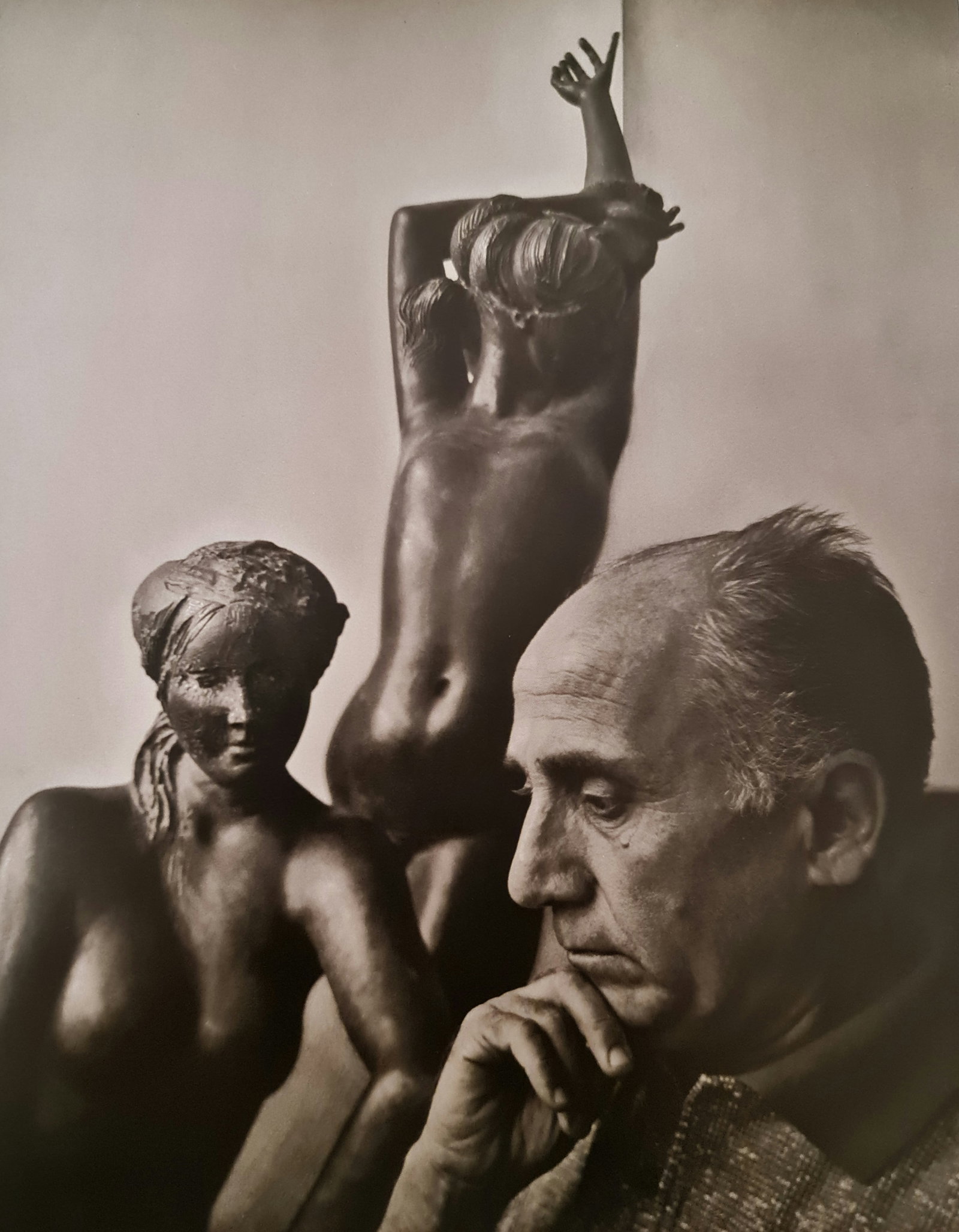 Yousef Karsh, Emilio Greco, 1970: Photographer: Yousuf Karsh(1908-2002) was an Armenian-Canadian portrait photographer, considered one of the greatest portrait photographers of the 20th century. His recognizable portraits include