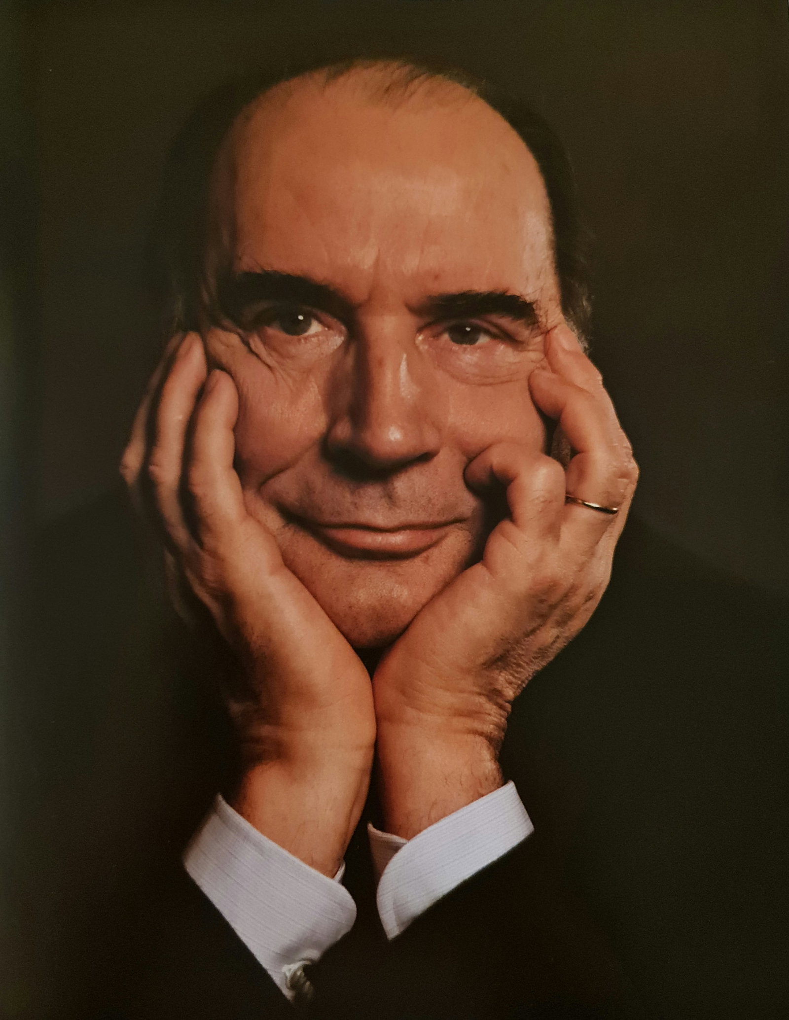 Yousef Karsh, Francois Mitterrand, 1981: Photographer: Yousuf Karsh(1908-2002) was an Armenian-Canadian portrait photographer, considered one of the greatest portrait photographers of the 20th century. His recognizable portraits include