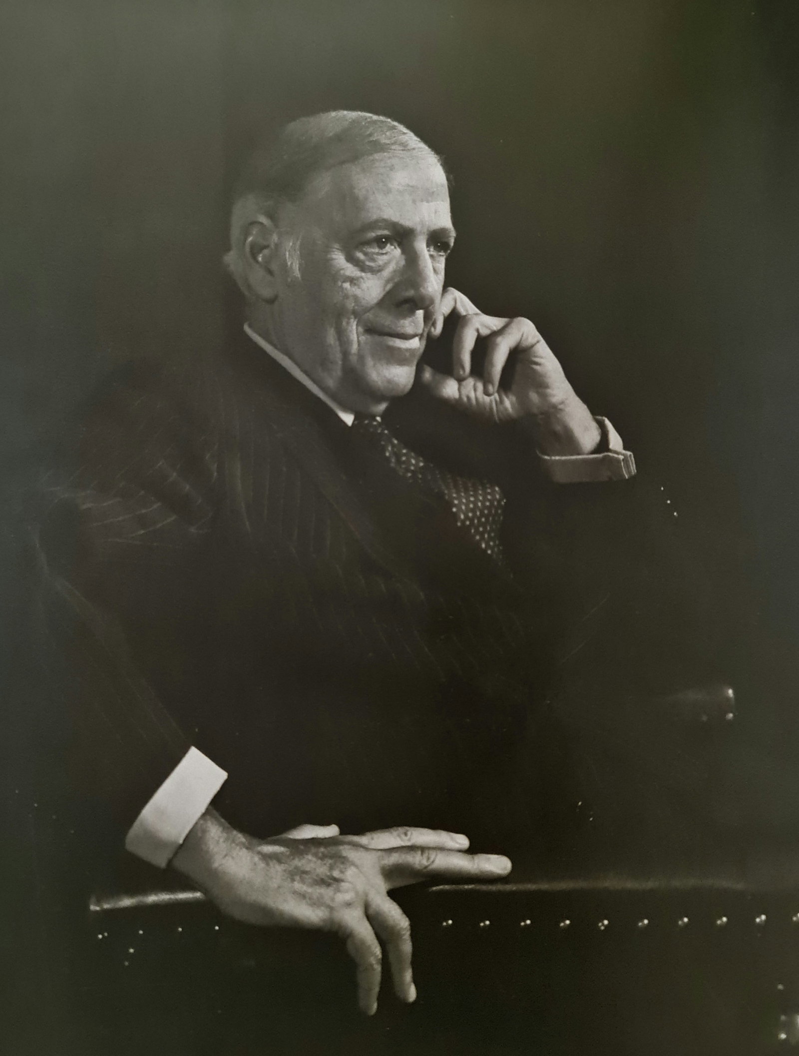 Yousef Karsh, Herman Wouk, 1983: Photographer: Yousuf Karsh(1908-2002) was an Armenian-Canadian portrait photographer, considered one of the greatest portrait photographers of the 20th century. His recognizable portraits include icon